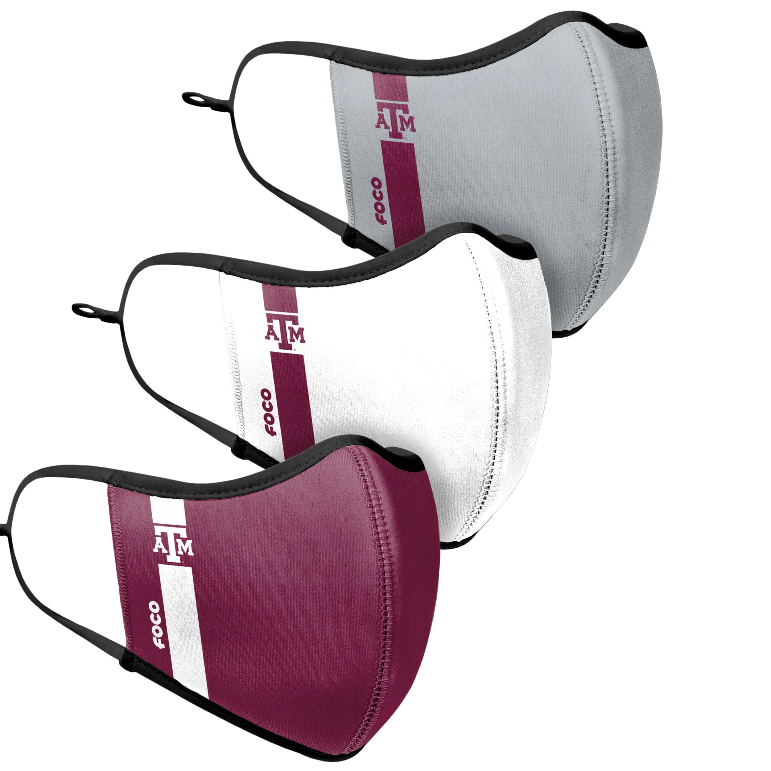 Texas A&M Aggies NCAA Sport 3 Pack Face Cover - Image 3