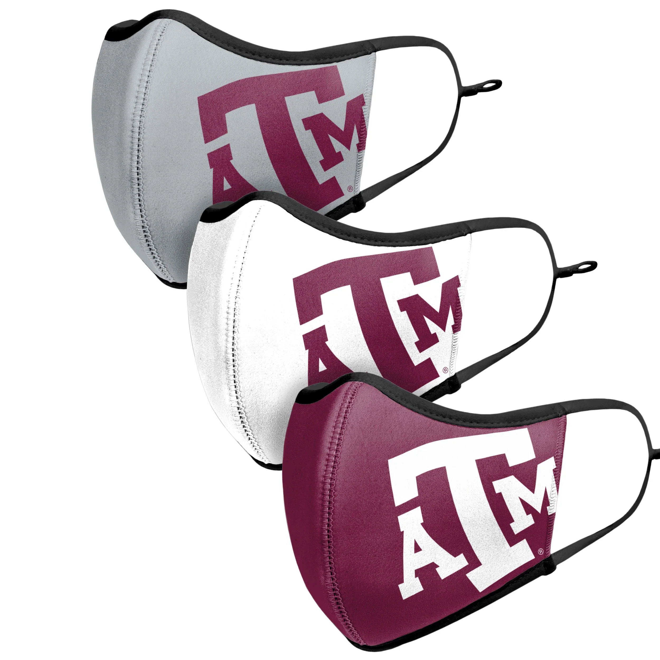 Texas A&M Aggies NCAA Sport 3 Pack Face Cover - Image 4