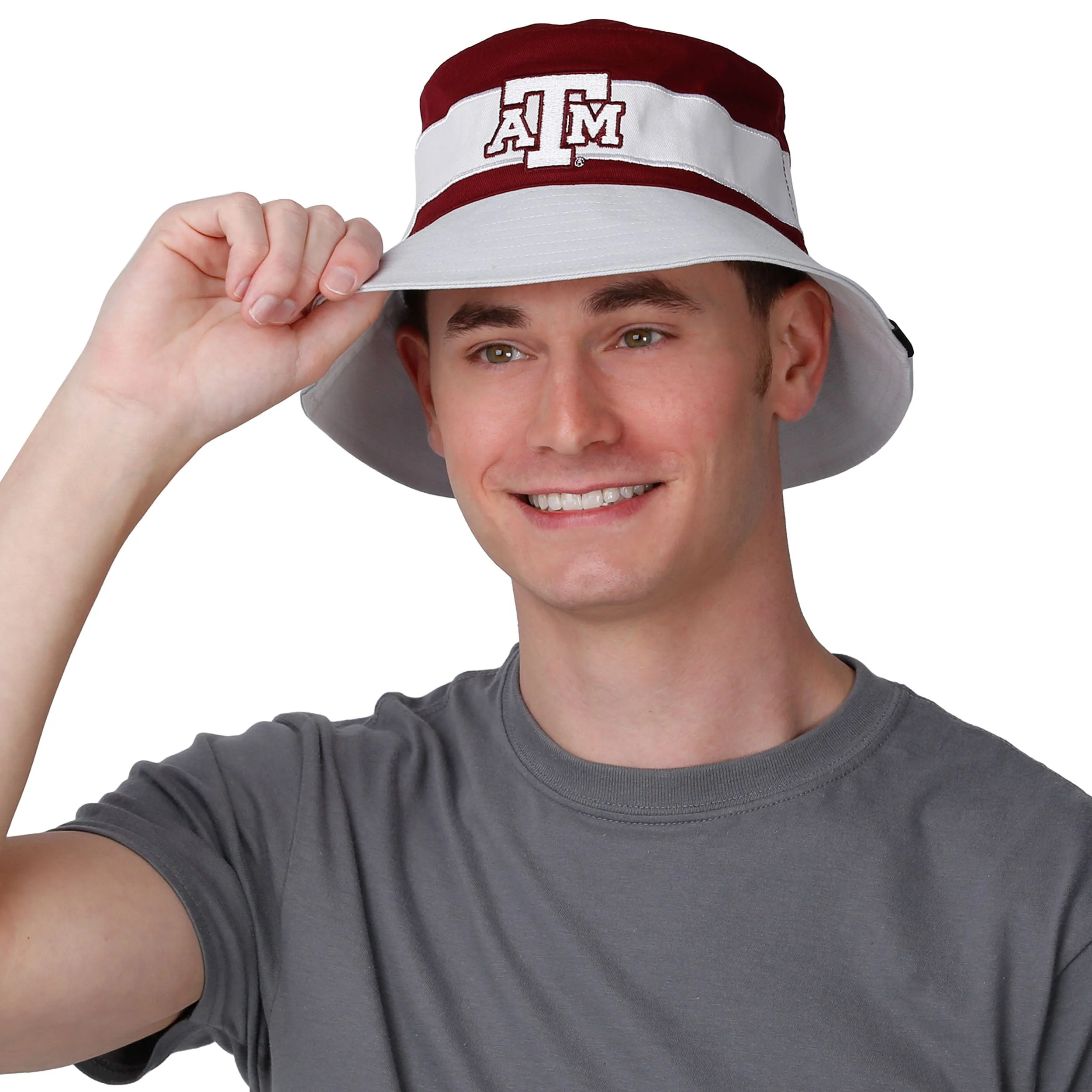 Texas A&M Aggies NCAA Team Stripe Bucket Hat - Image 5