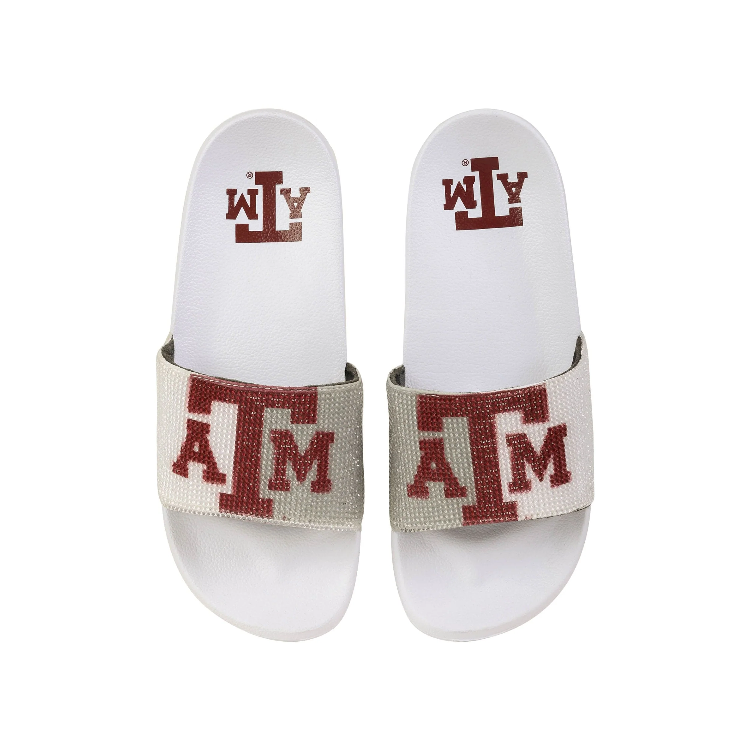 Texas A&M Aggies NCAA Womens Big Logo Shimmer Slide - Image 2