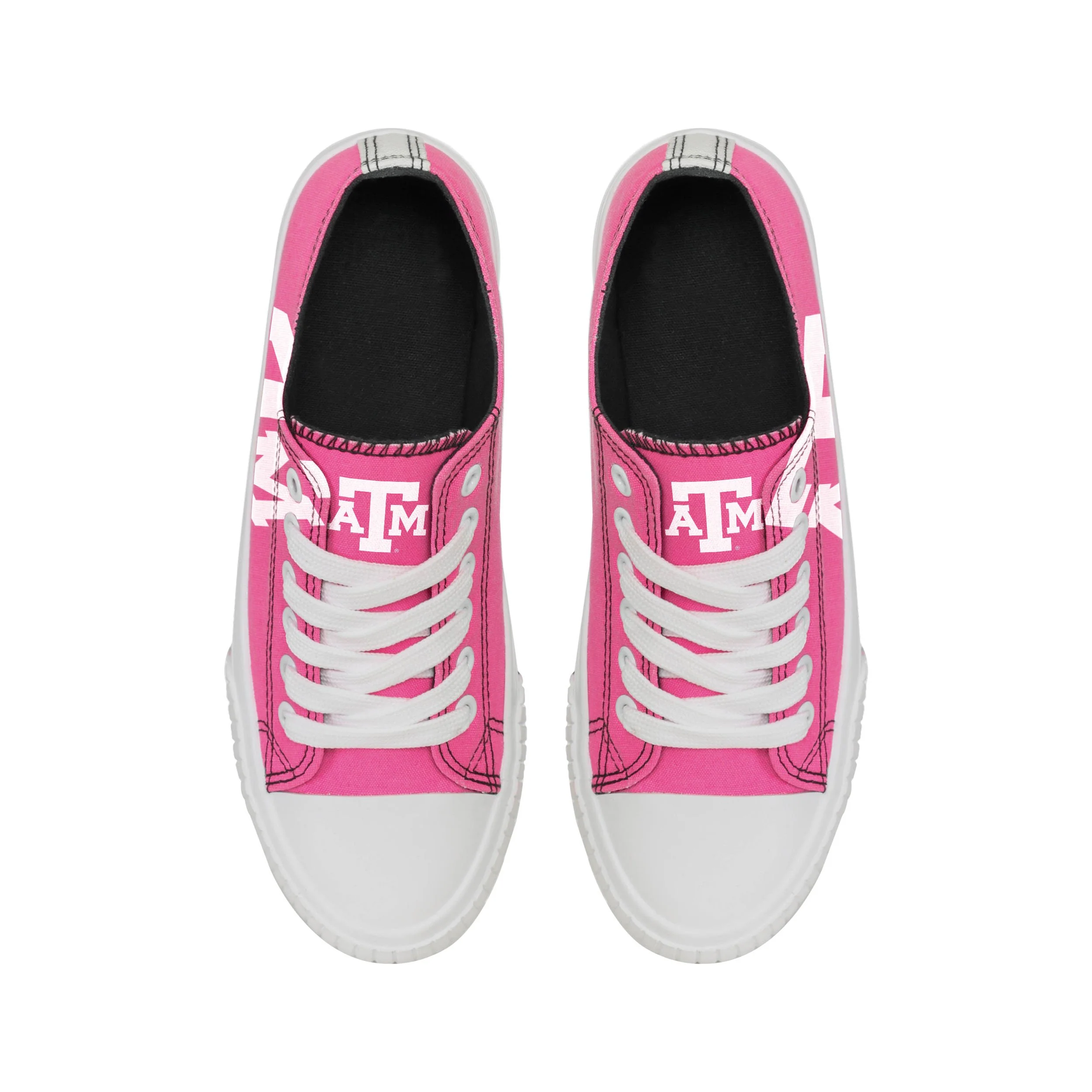 Texas A&M Aggies NCAA Womens Highlights Low Top Canvas Shoe - Image 3