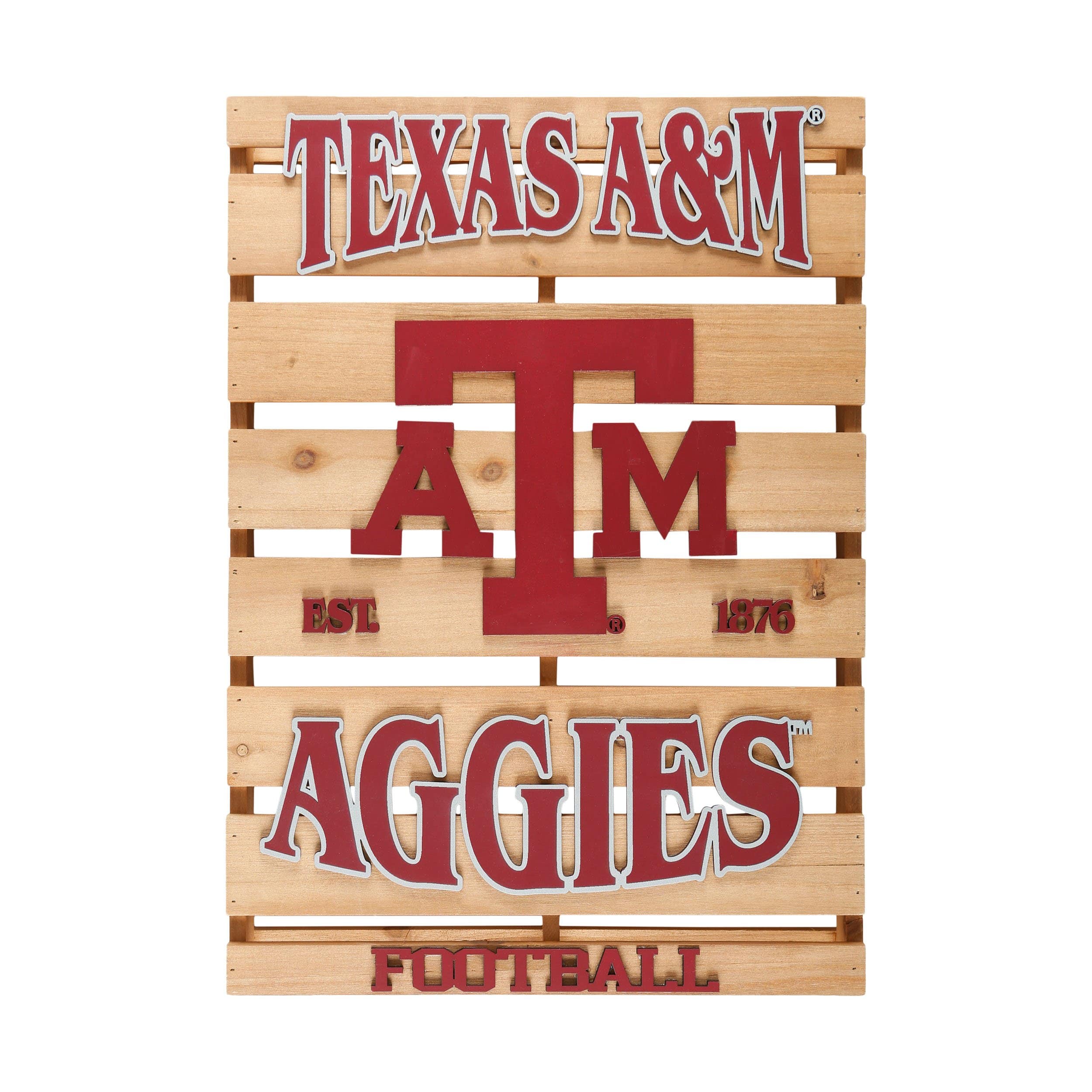 Texas A&M Aggies NCAA Wood Pallet Sign - Image 3