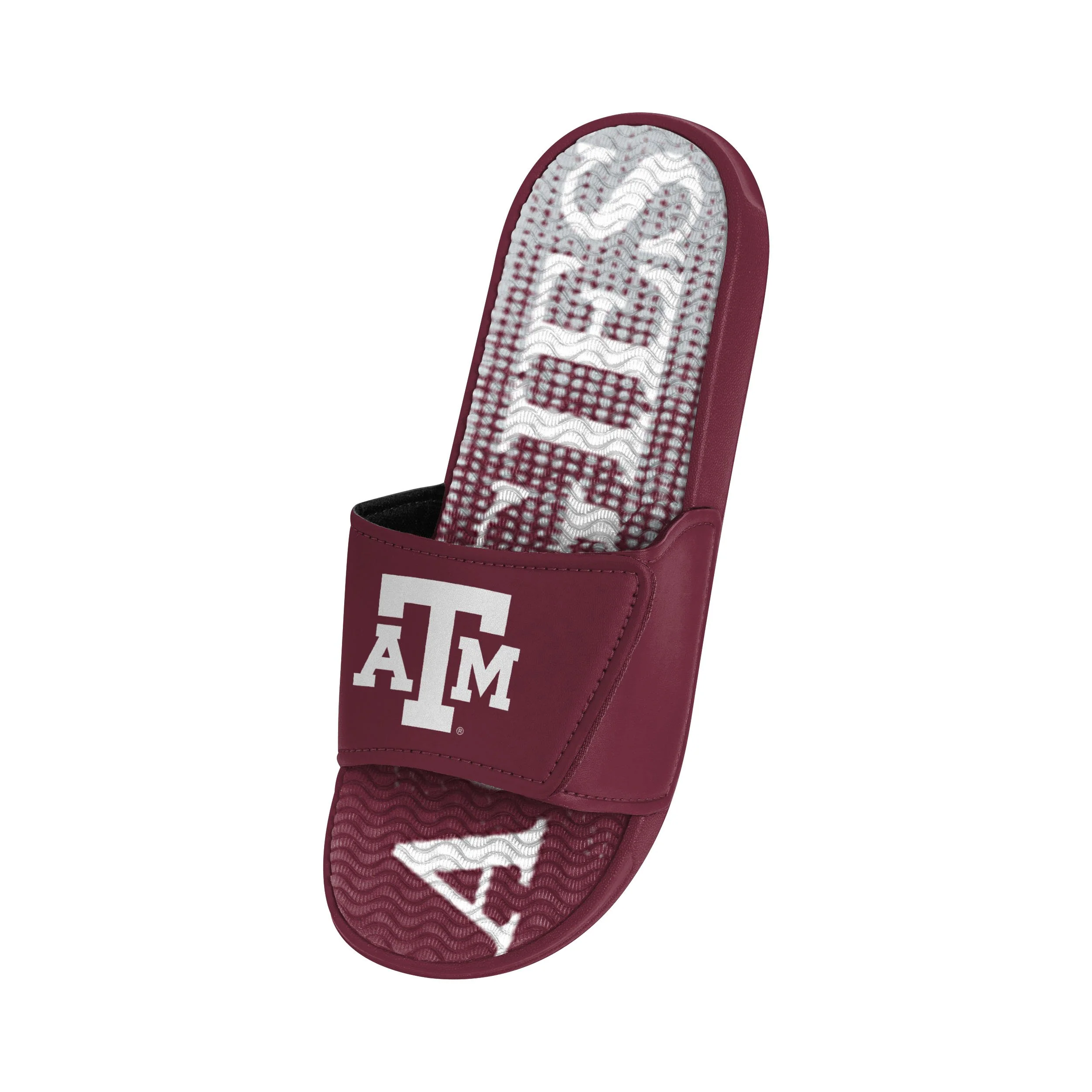 Texas A&M Aggies NCAA Mens Gradient Wordmark Gel Slide - Image 3