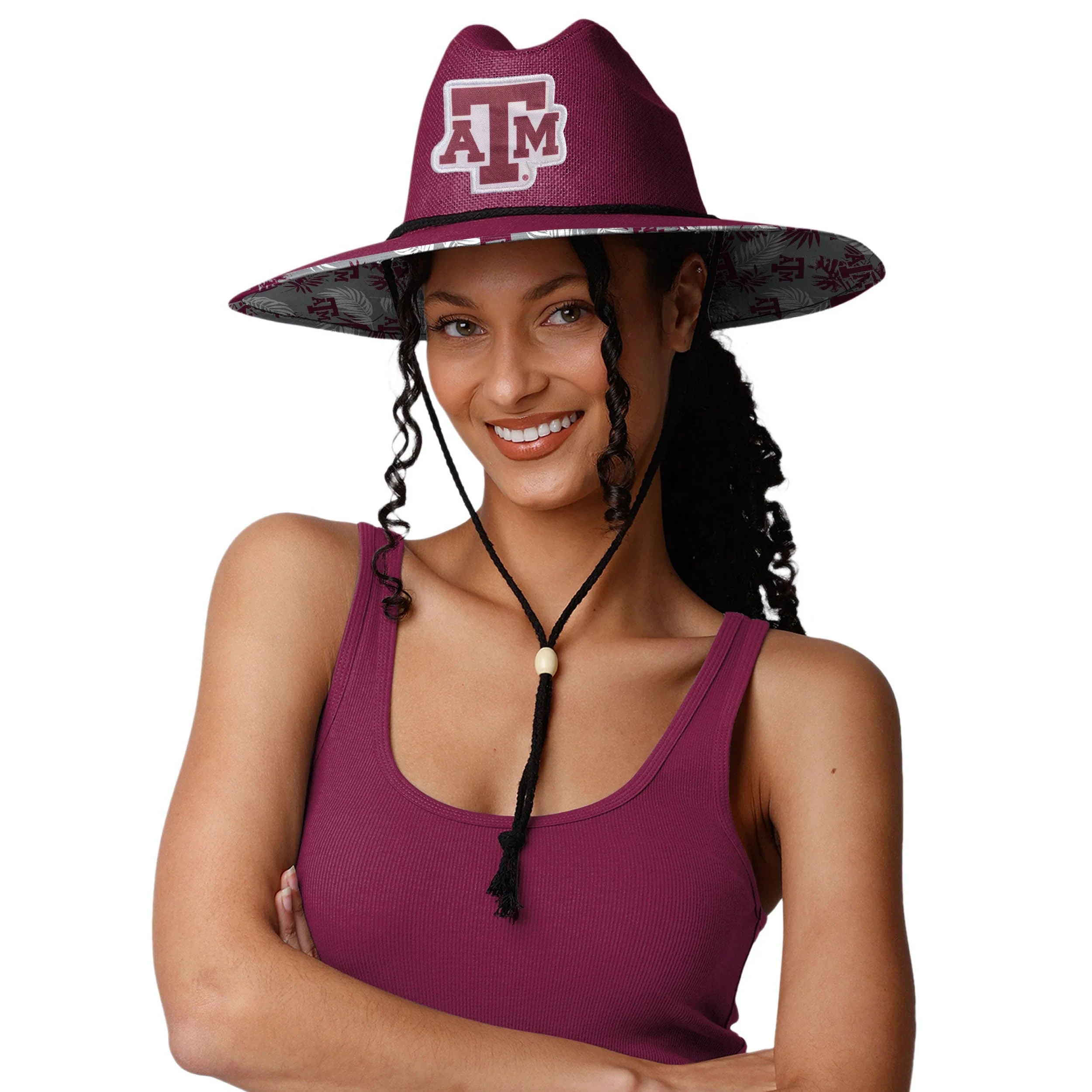 Texas A&M Aggies NCAA Team Color Straw Hat - Image 4