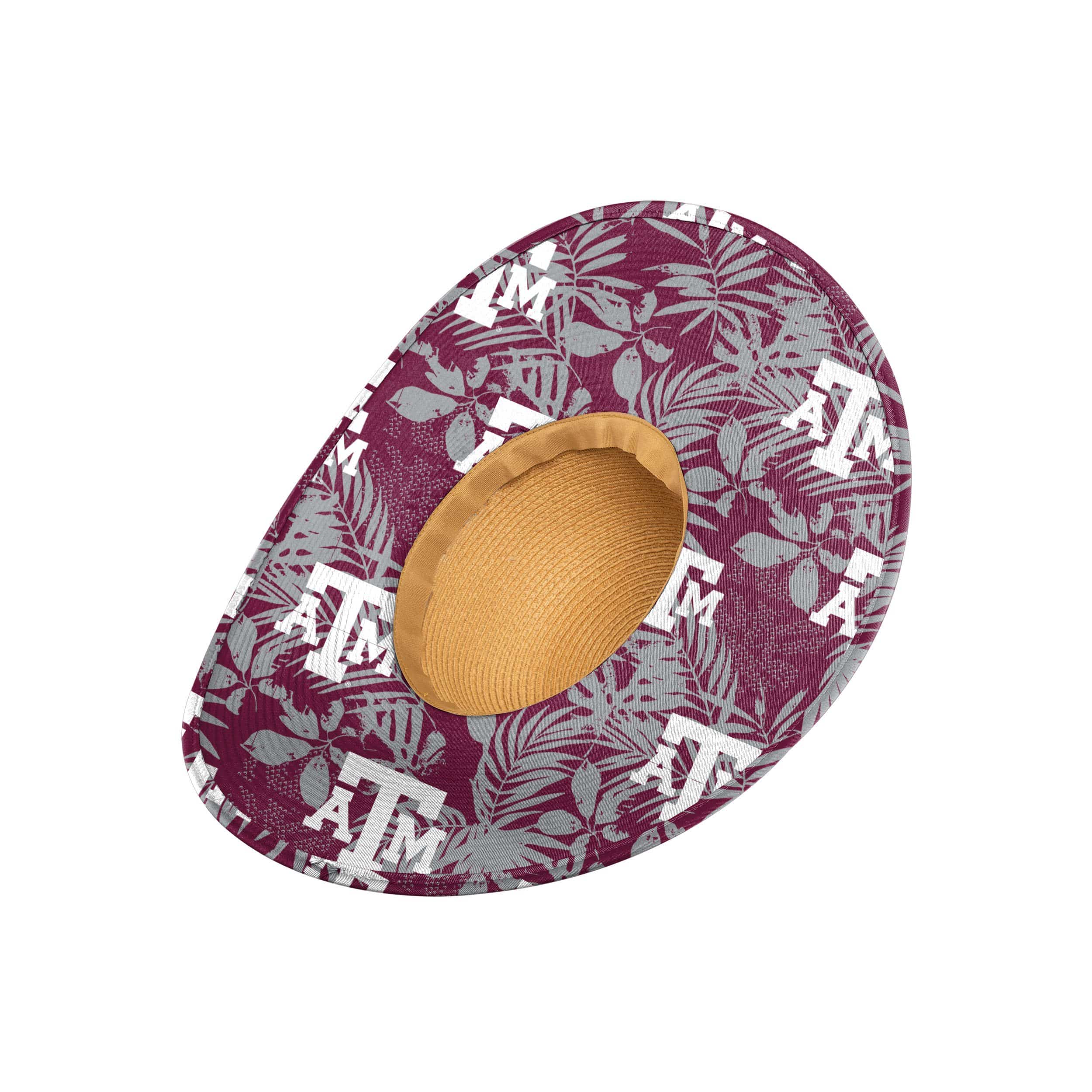 Texas A&M Aggies NCAA Womens Floral Straw Hat - Image 2