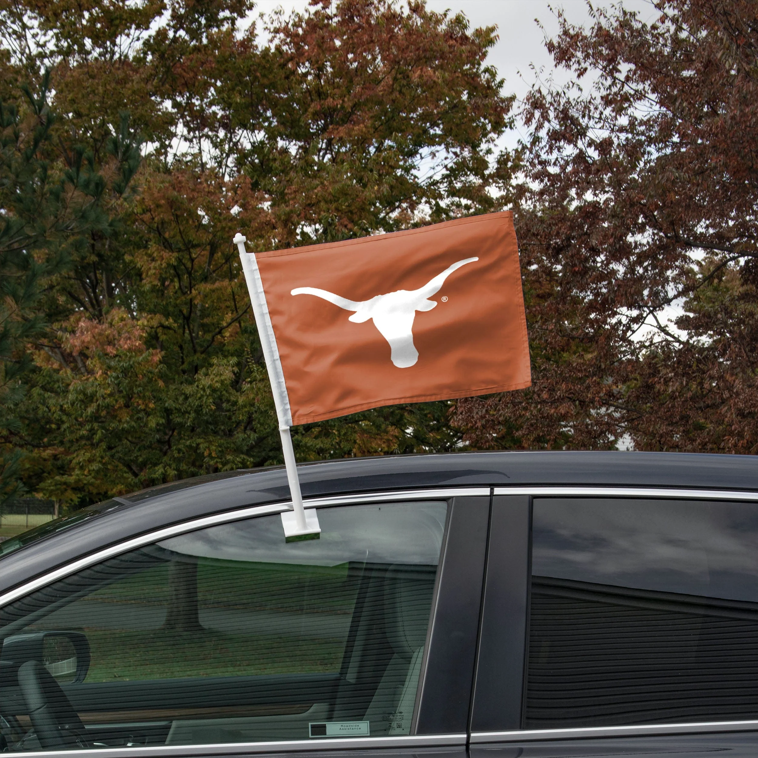 Texas Longhorns NCAA 2 Pack Solid Car Flag - Image 2