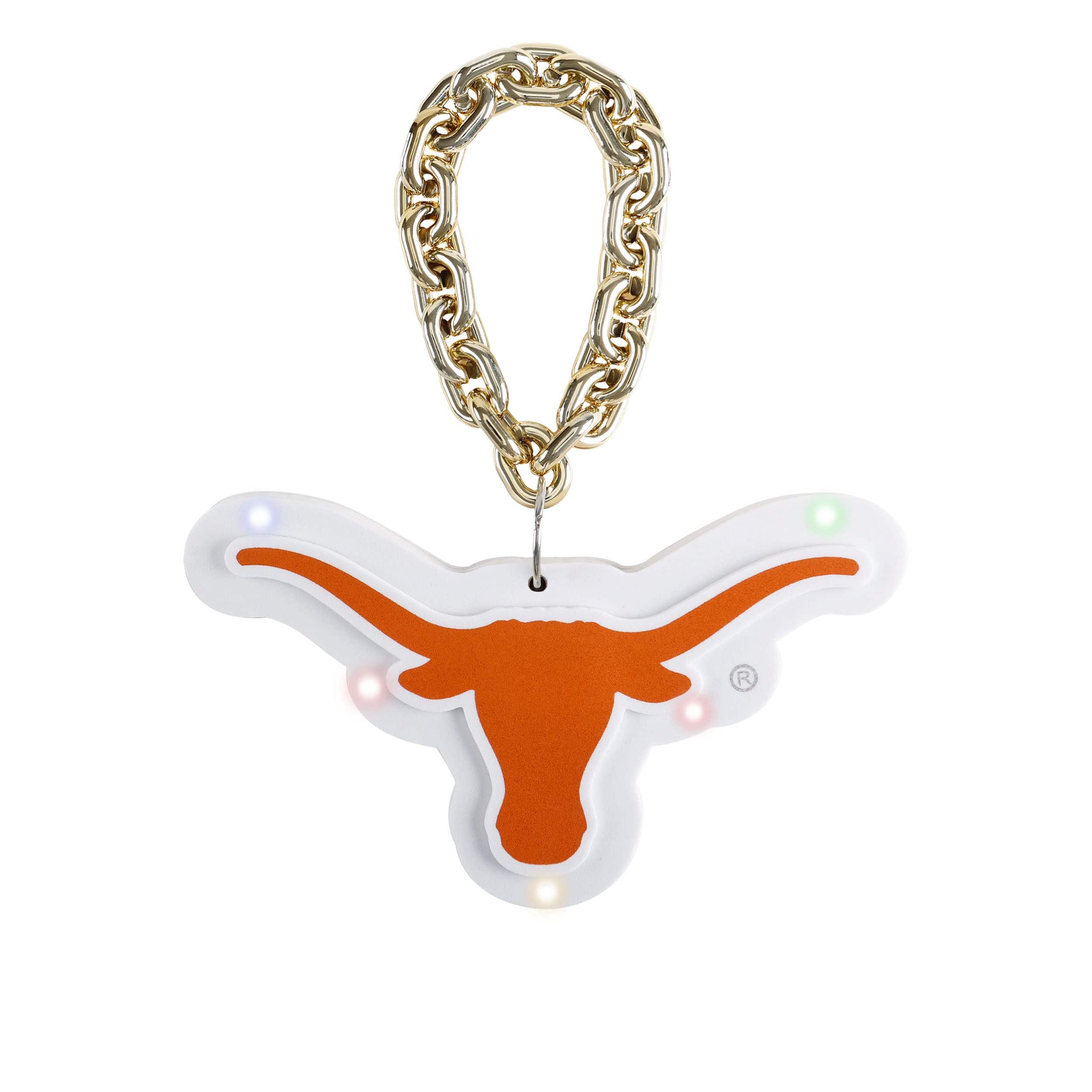Texas Longhorns NCAA Big Logo Light Up Chain Ornament