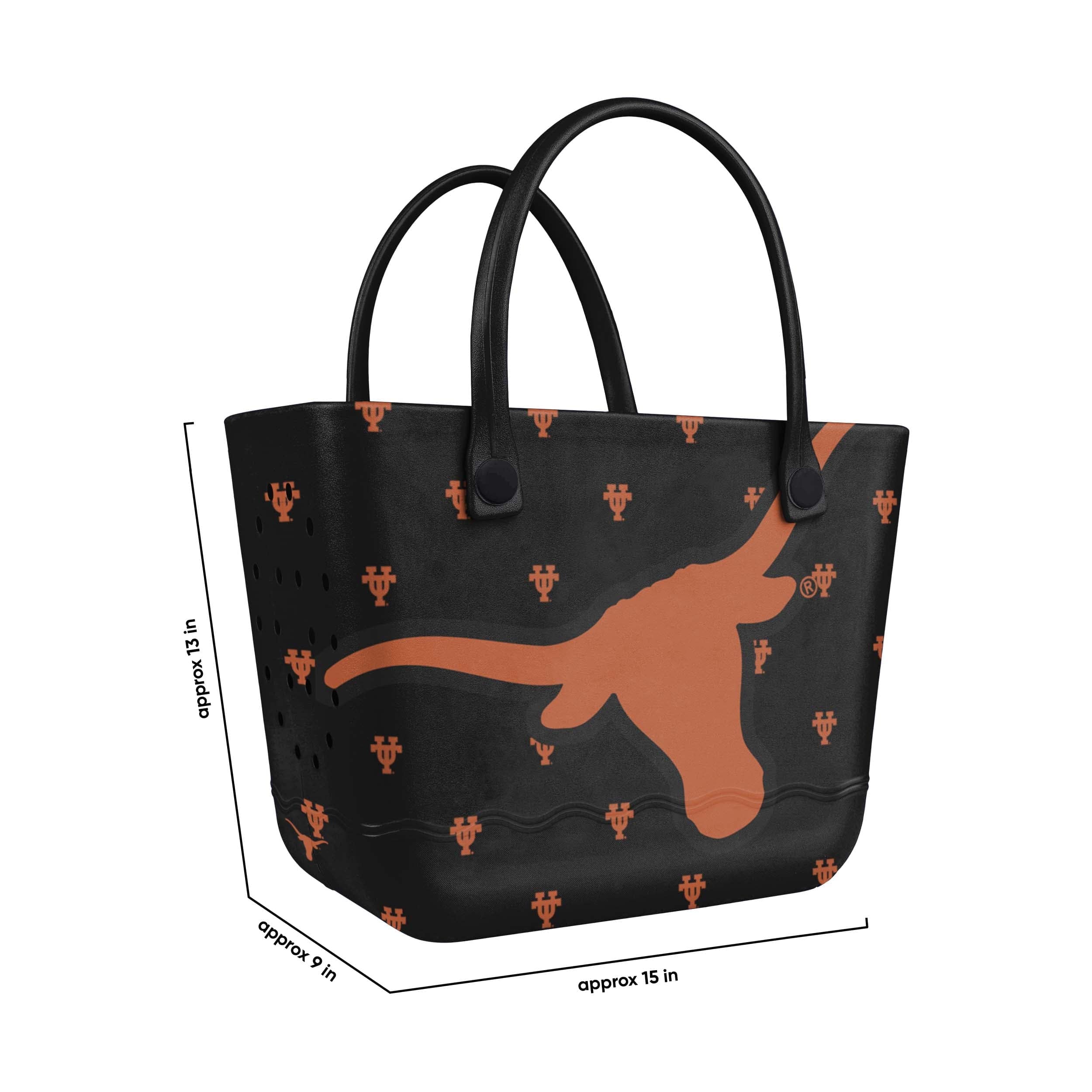 Texas Longhorns NCAA Big Logo Mini Print Tailgate Tote Bag - Image 3