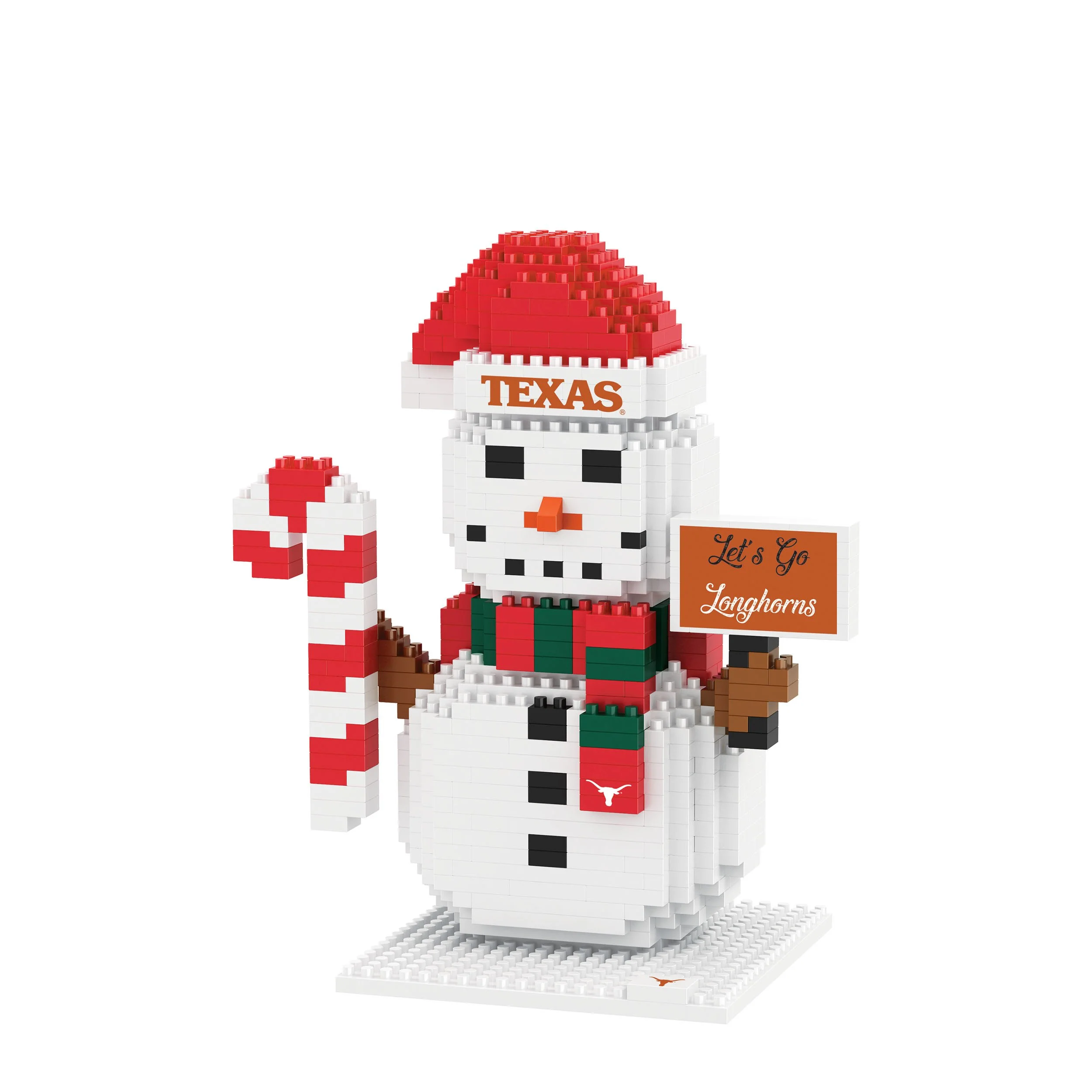 Texas Longhorns NCAA BRXLZ Snowman