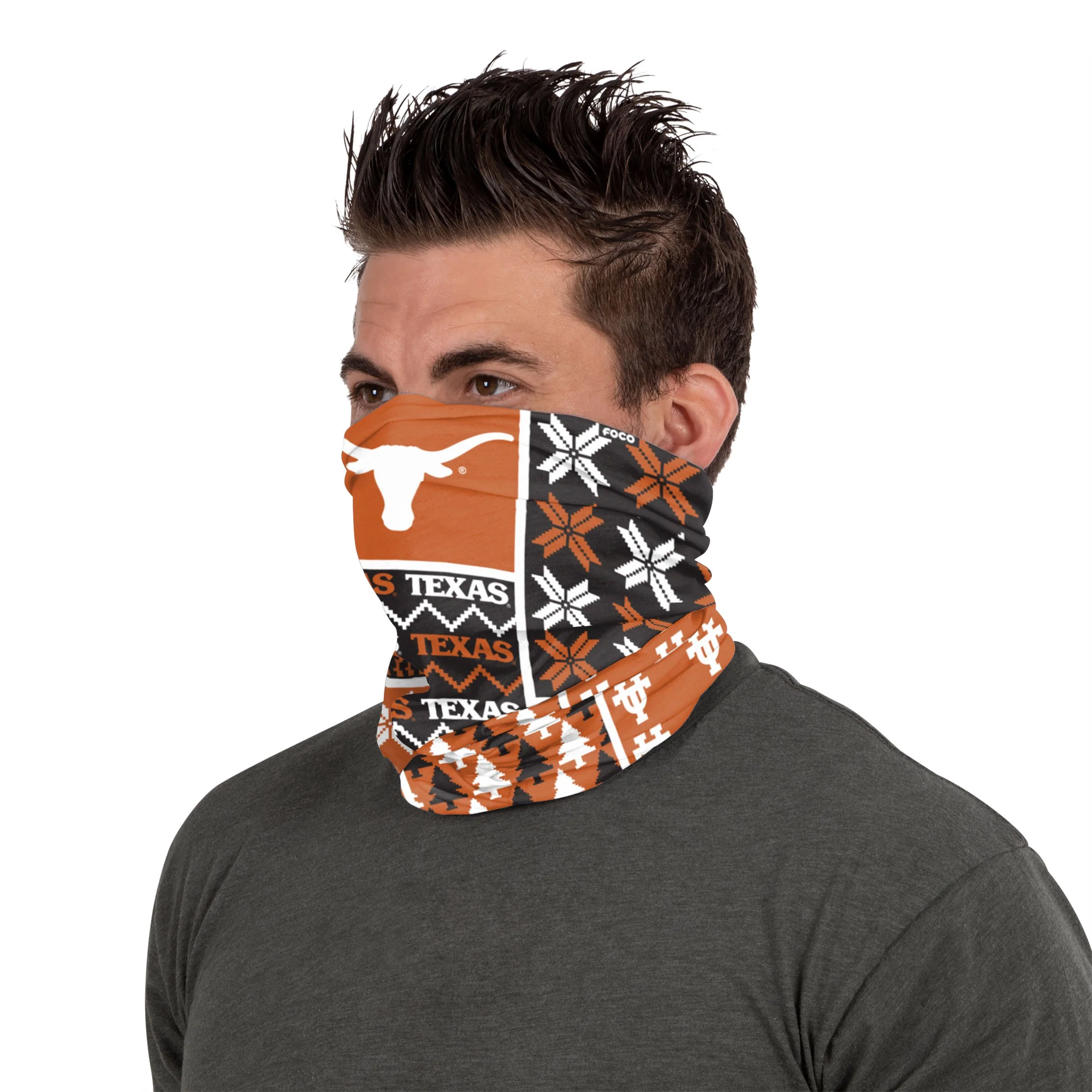 Texas Longhorns NCAA Busy Block Gaiter Scarf - Image 4