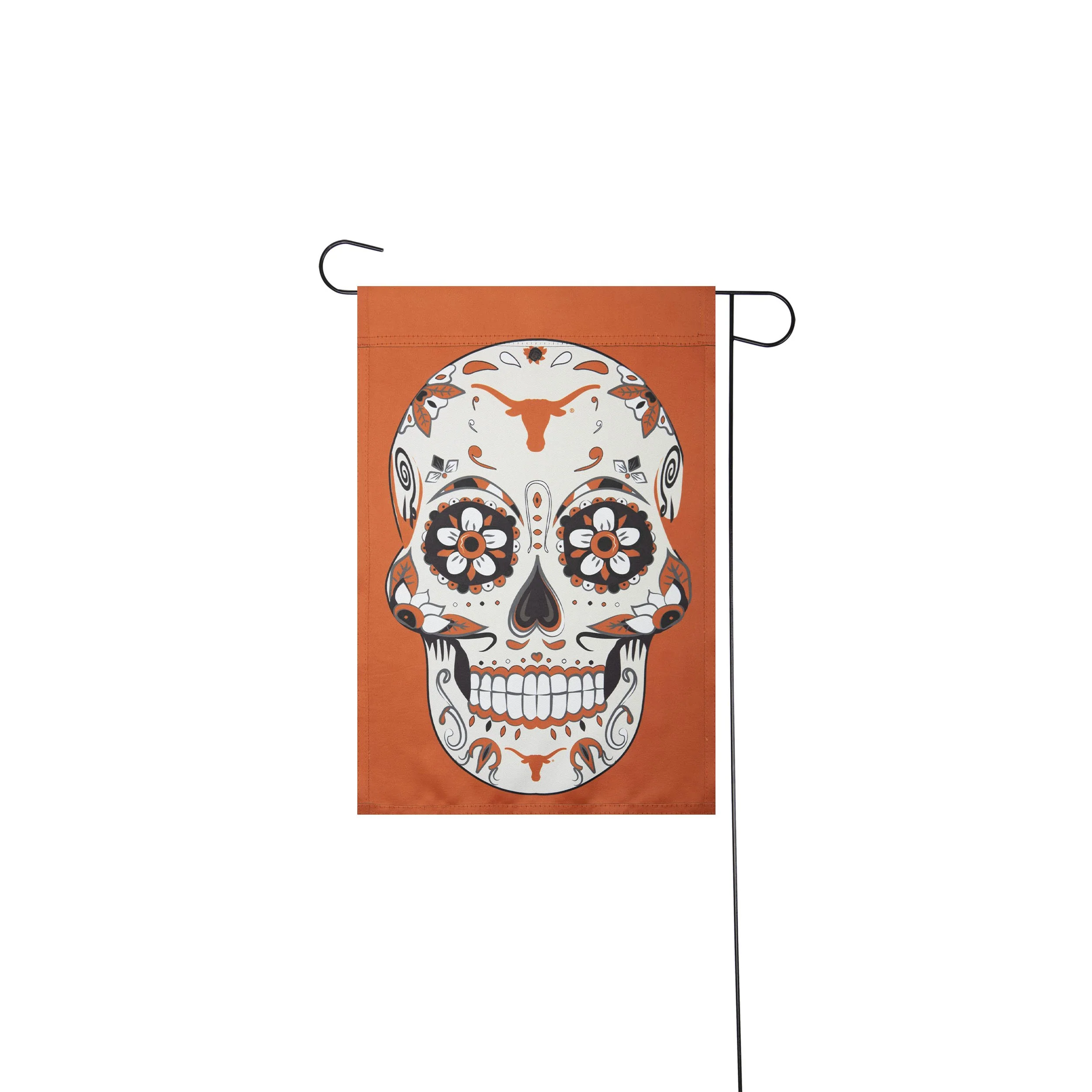 Texas Longhorns NCAA Day Of The Dead Garden Flag - Image 2
