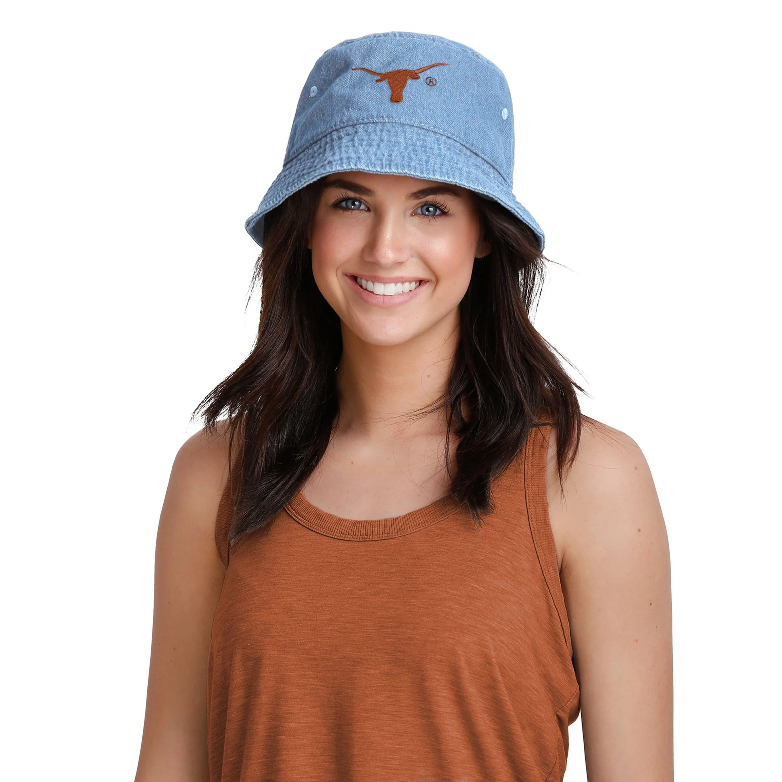 Texas Longhorns NCAA Denim Bucket Hat - Image 2