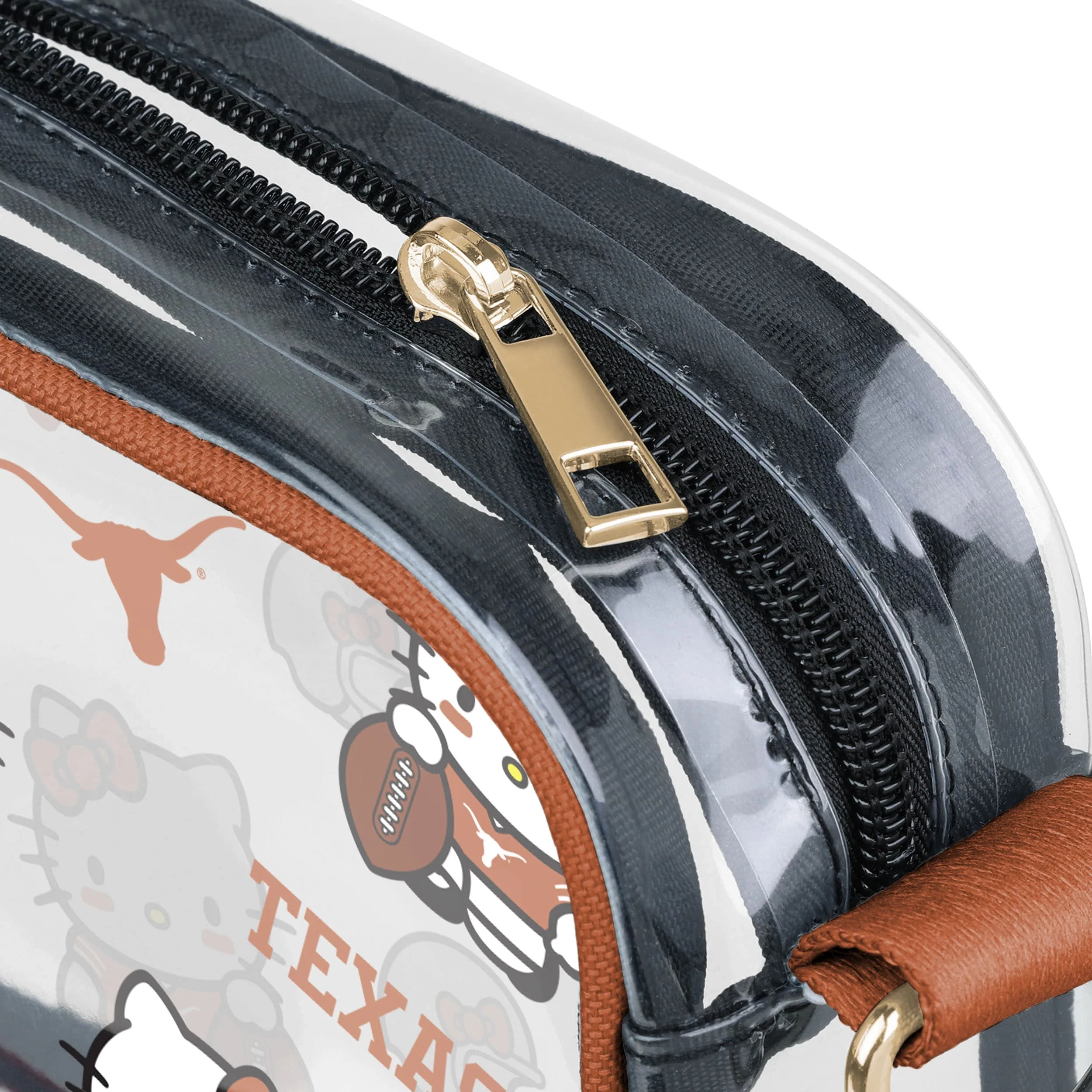 Texas Longhorns NCAA Hello Kitty® Clear Crossbody Bag (PREORDER - SHIPS LATE JULY) - Image 4