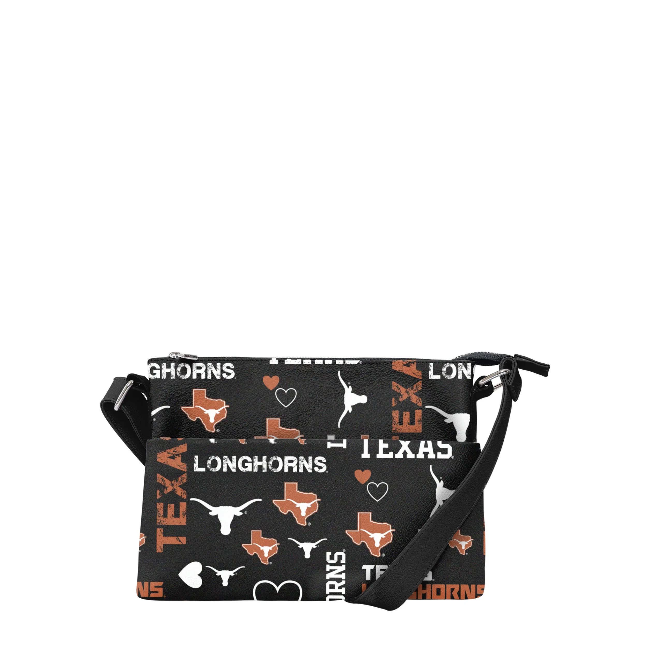 Texas Longhorns NCAA Logo Love Crossbody Purse