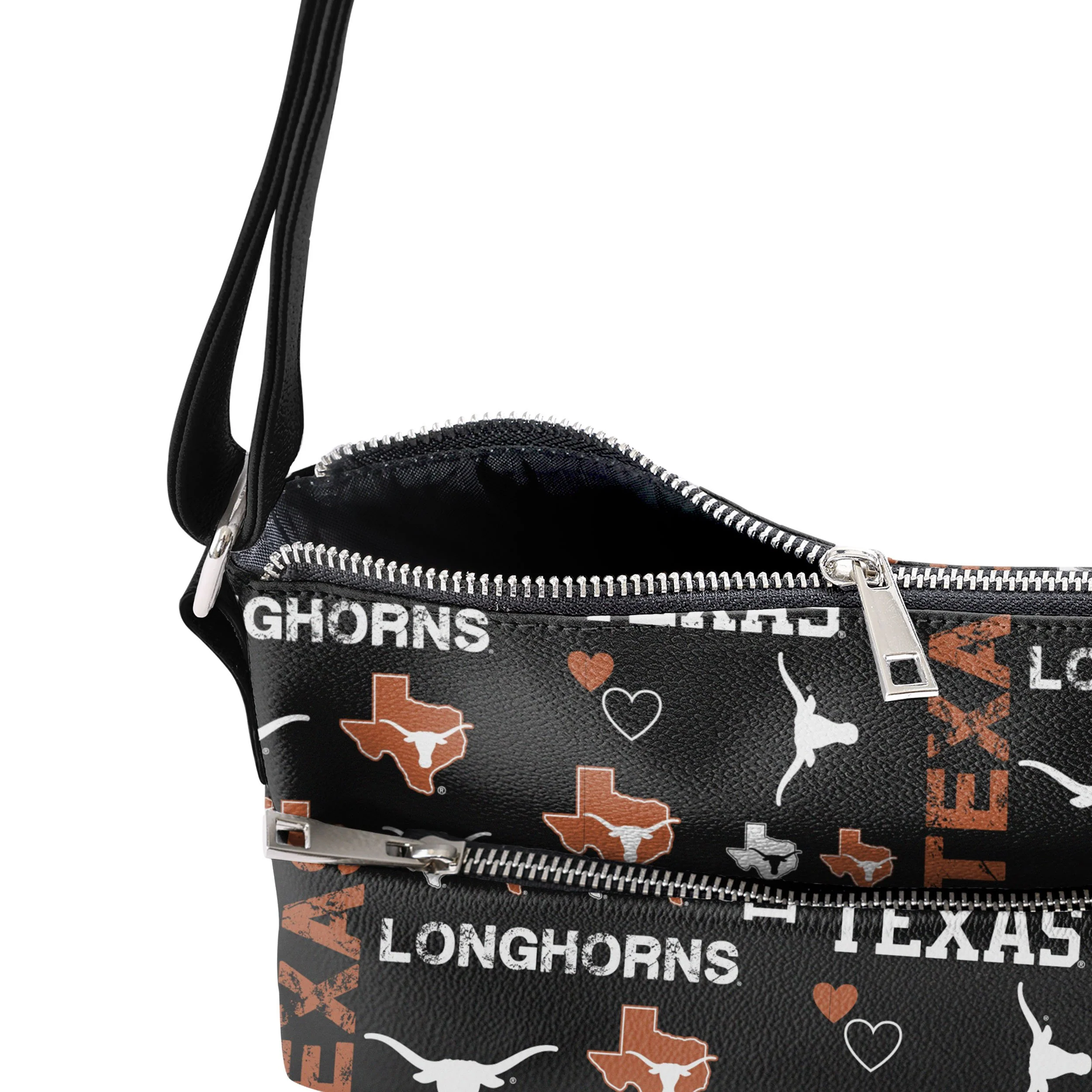 Texas Longhorns NCAA Logo Love Crossbody Purse - Image 4