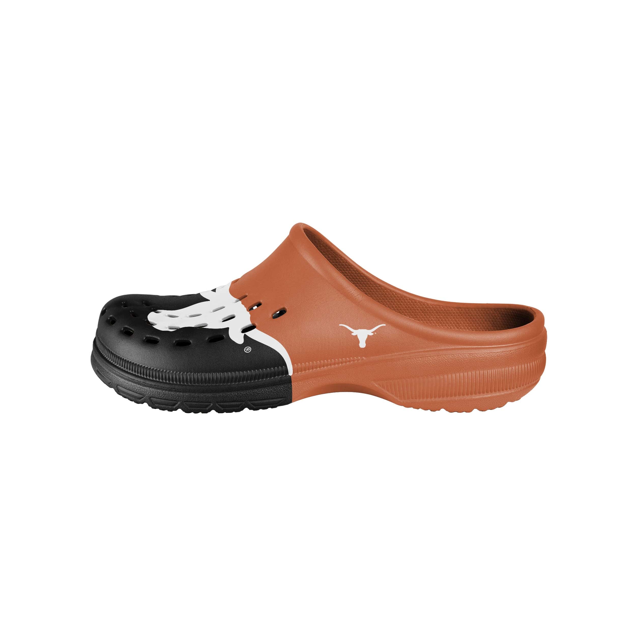 Texas Longhorns NCAA Mens Colorblock Big Logo Clog - Image 2
