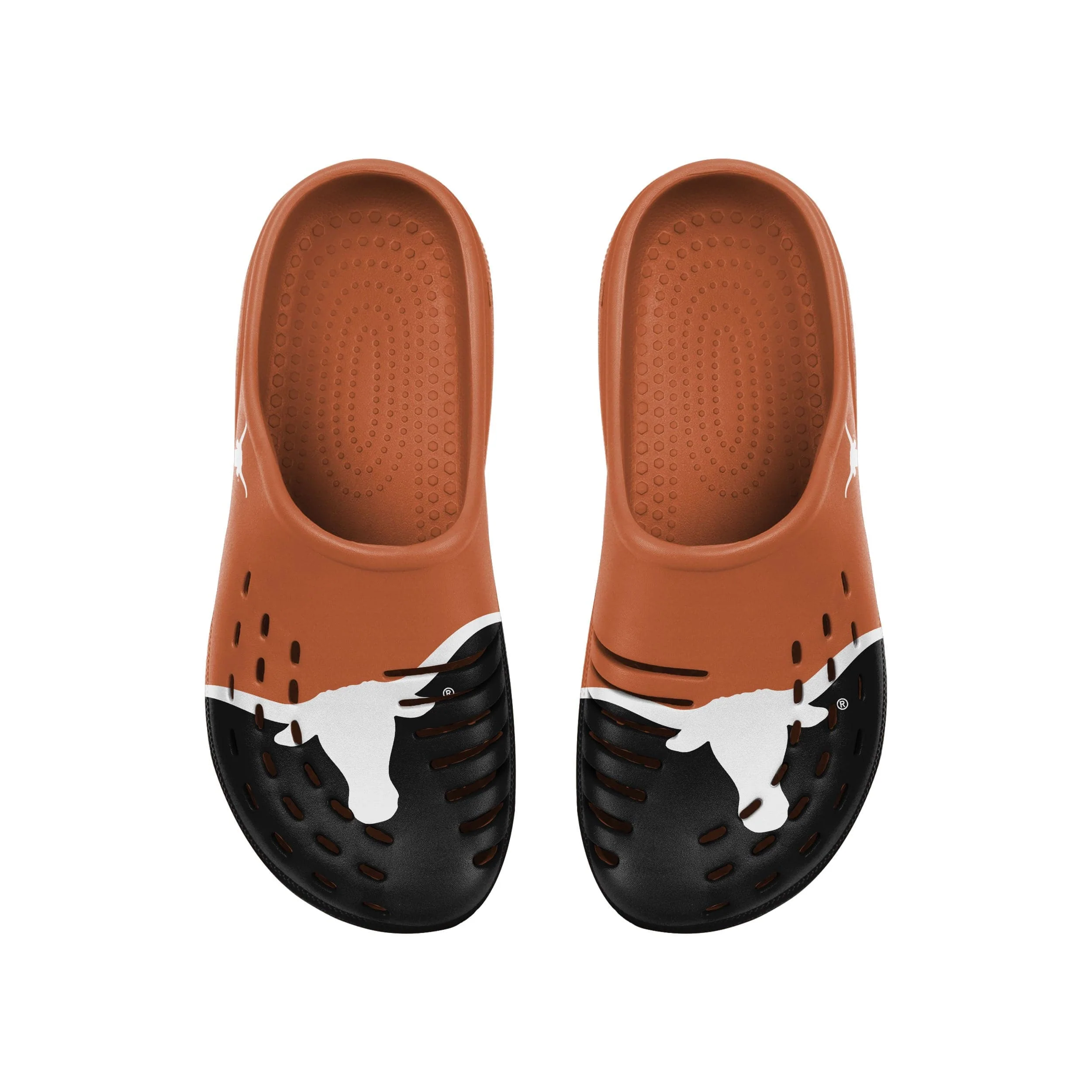 Texas Longhorns NCAA Mens Colorblock Big Logo Clog - Image 4