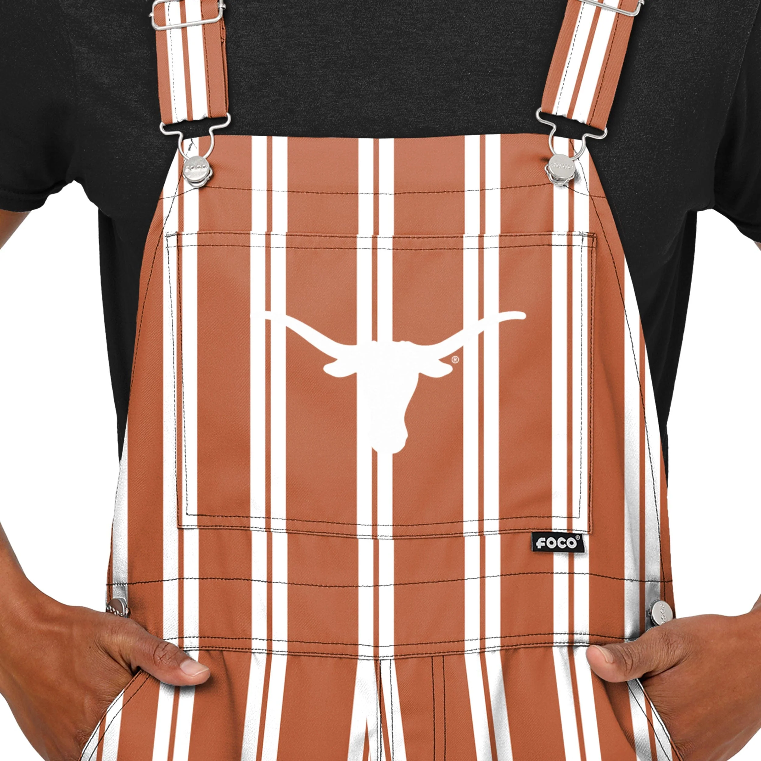 Texas Longhorns NCAA Mens Sideline Spirit Bib Overalls - Image 4
