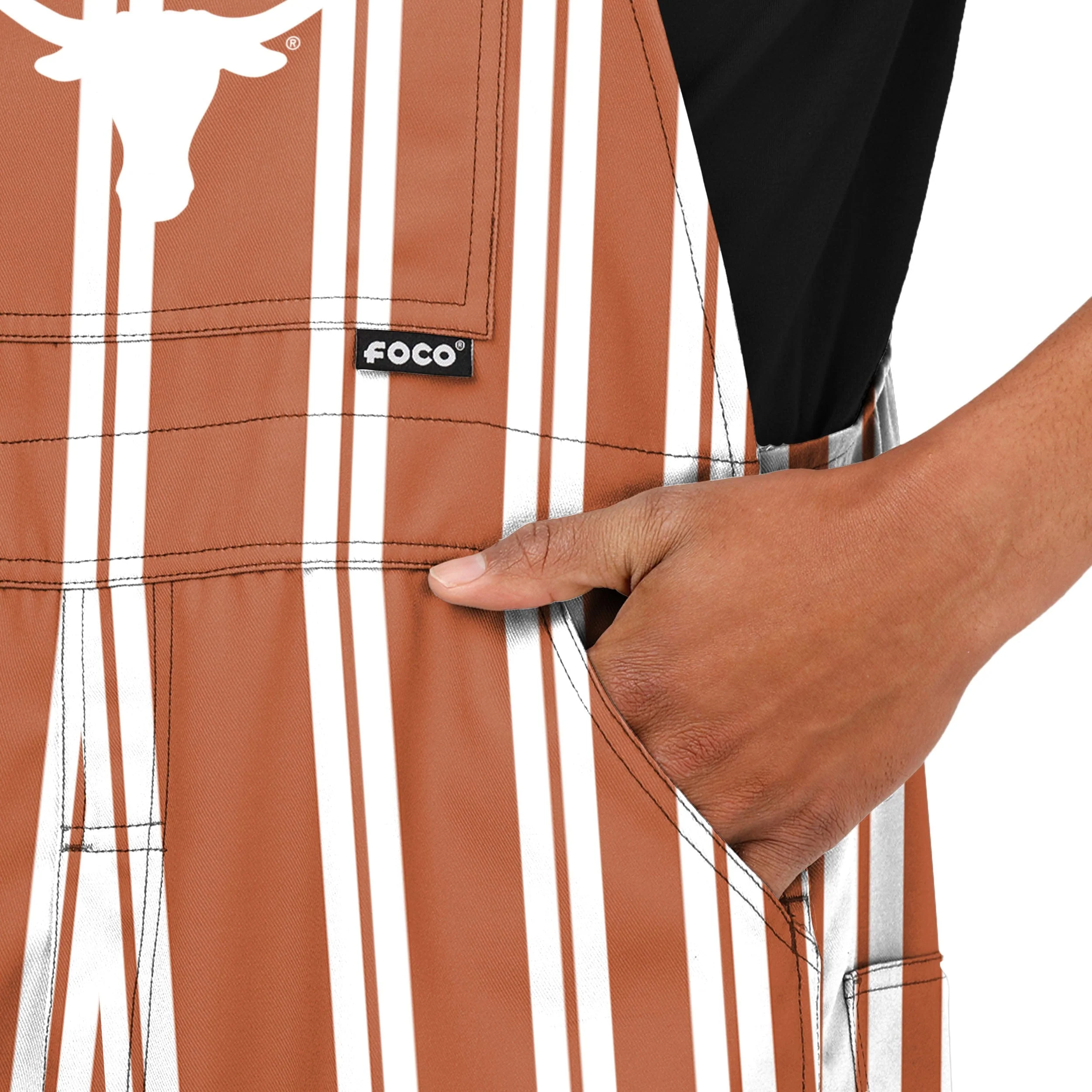 Texas Longhorns NCAA Mens Sideline Spirit Bib Overalls - Image 5