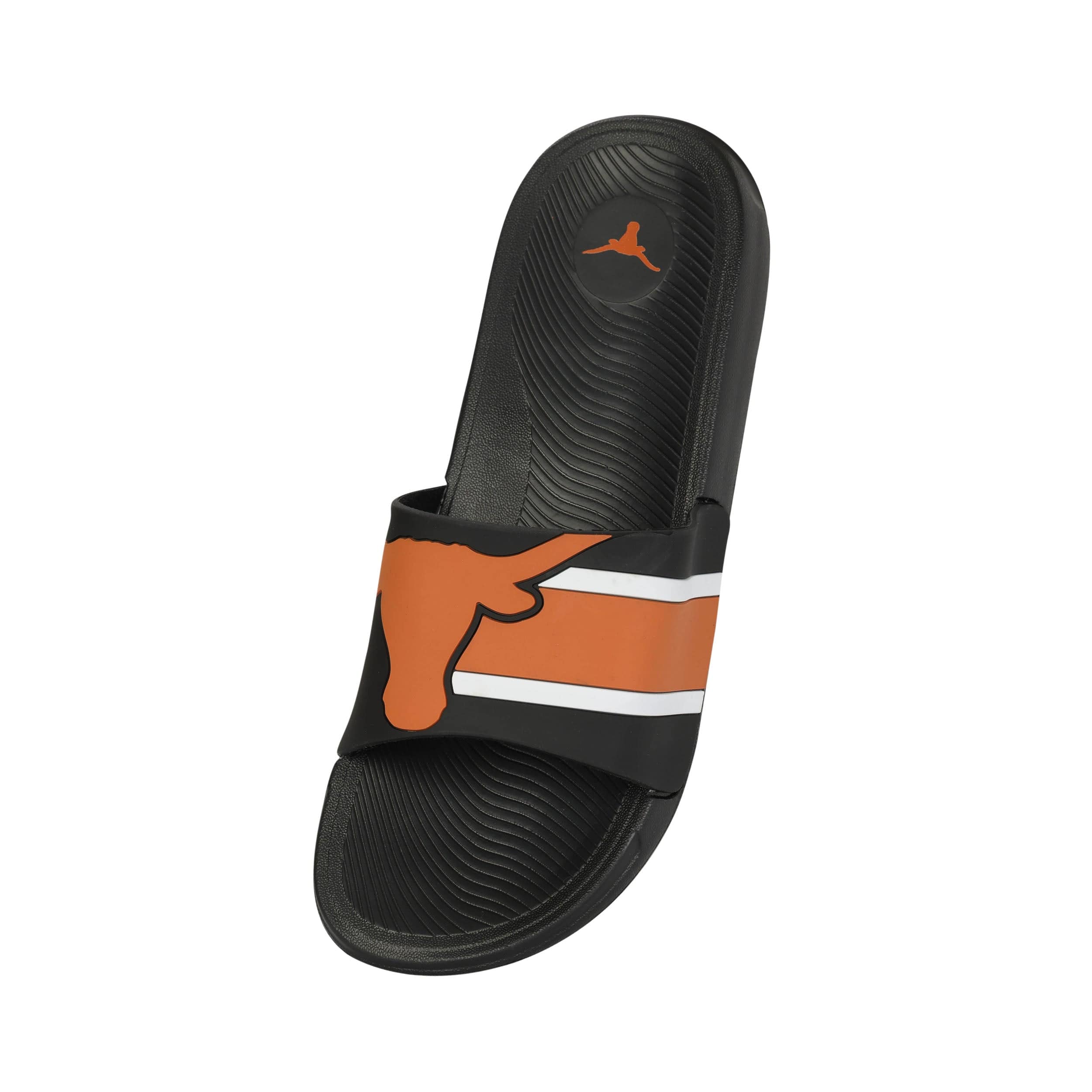 Texas Longhorns NCAA Mens Striped Big Logo Raised Slide - Image 3