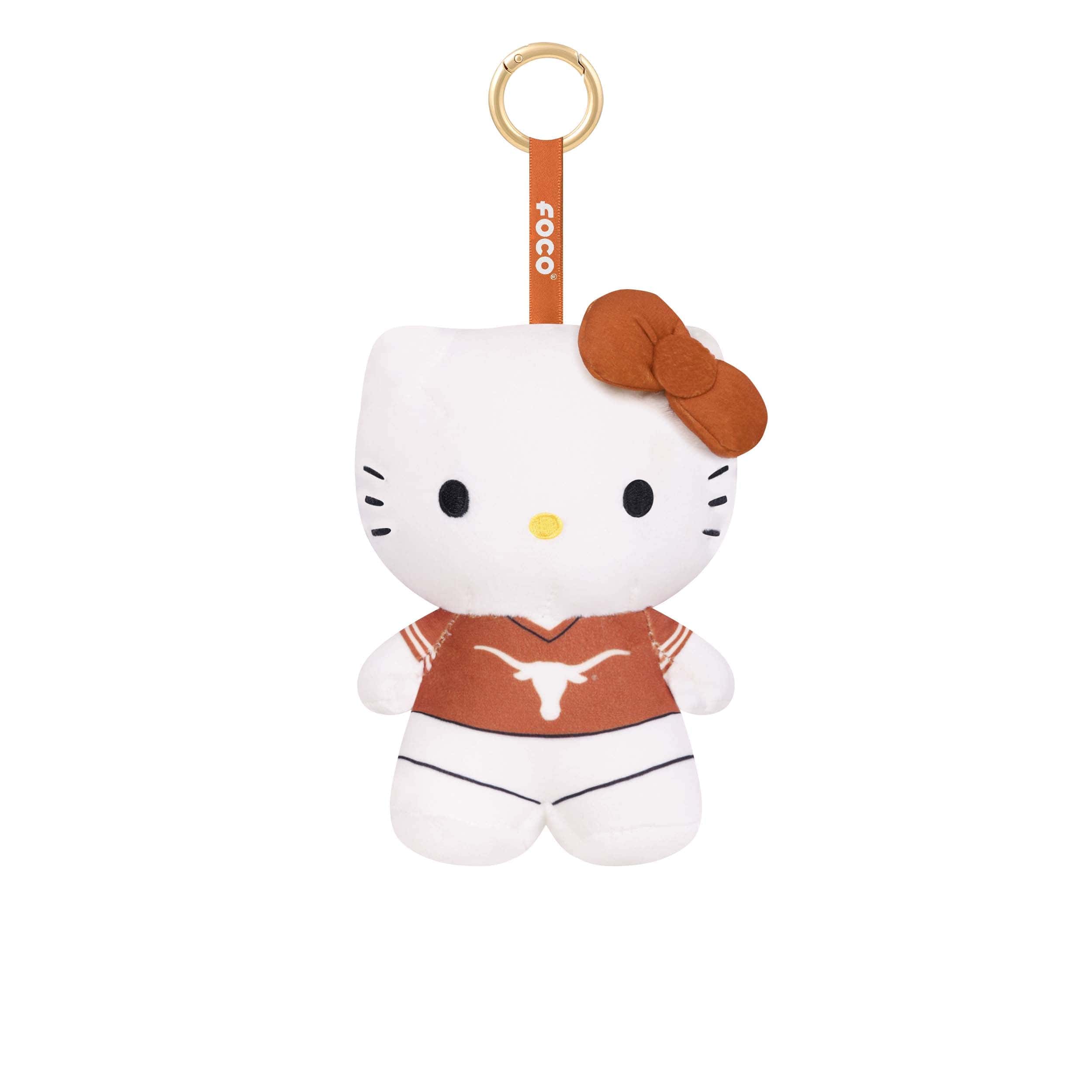 Texas Longhorns NCAA Plush Hello Kitty® Bag Charm Keychain