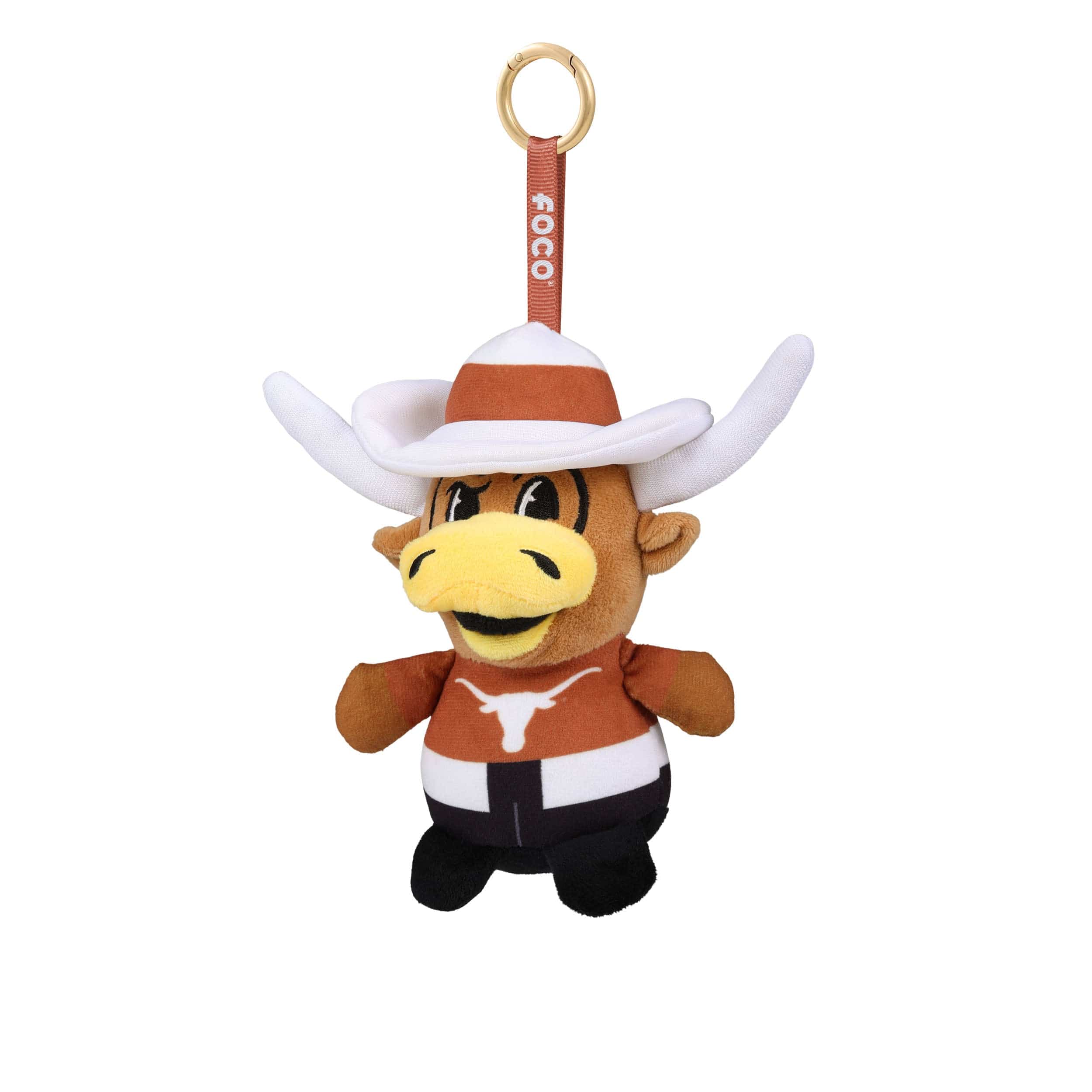 Texas Longhorns NCAA Plush Teamie Beanie Mascot Bag Charm Keychain - Image 3