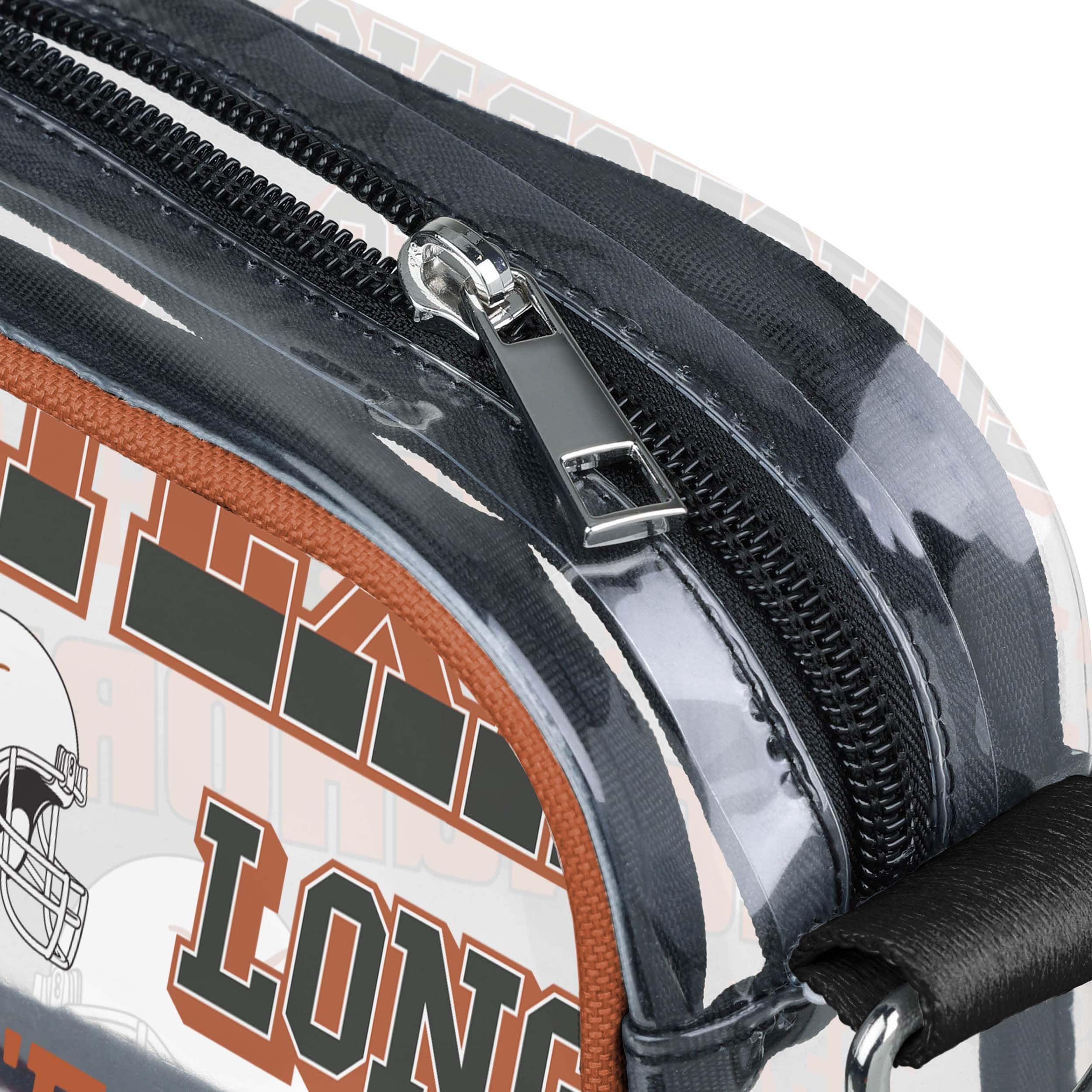 Texas Longhorns NCAA Repeat Retro Print Clear Crossbody Bag - Image 4