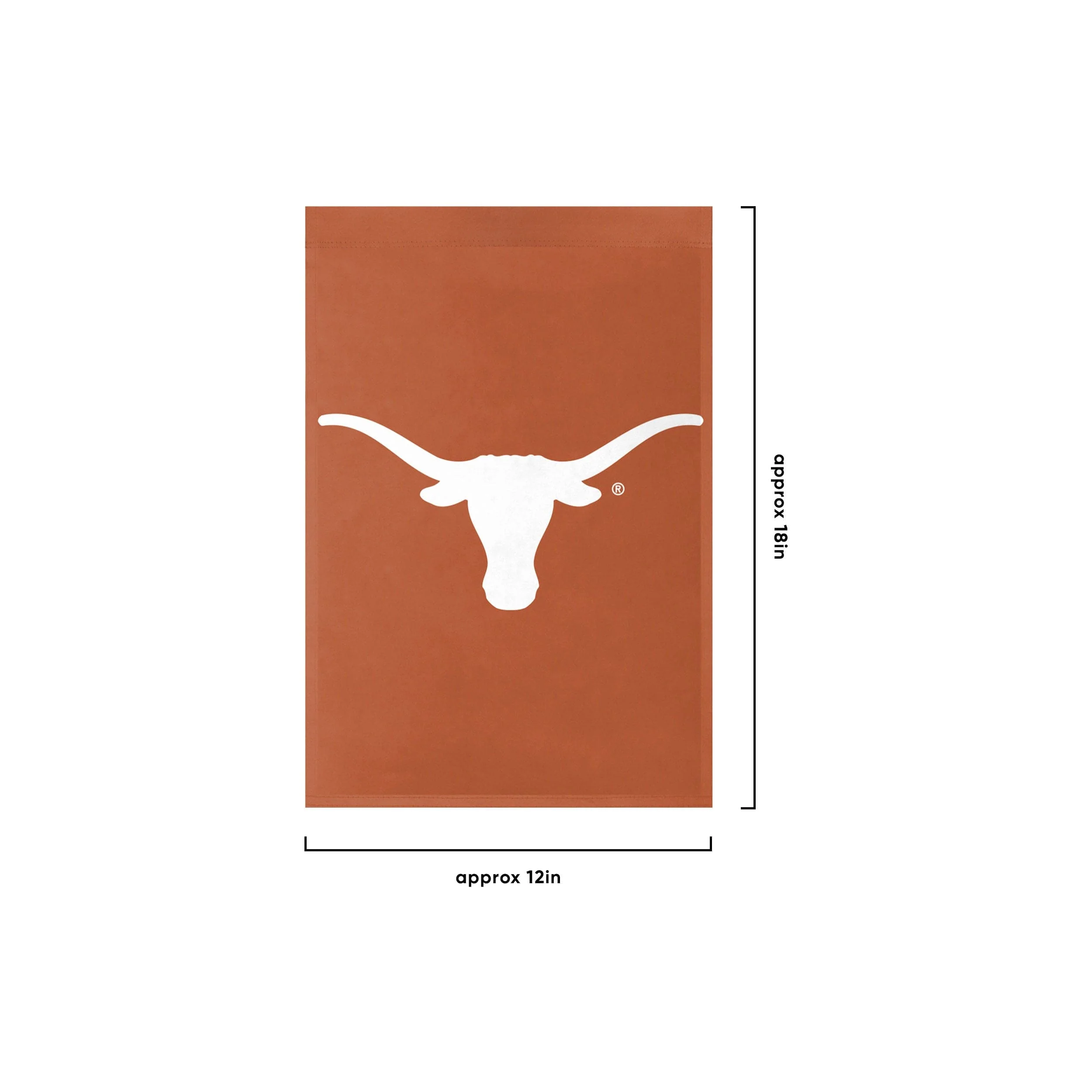 Texas Longhorns NCAA Solid Garden Flag - Image 3
