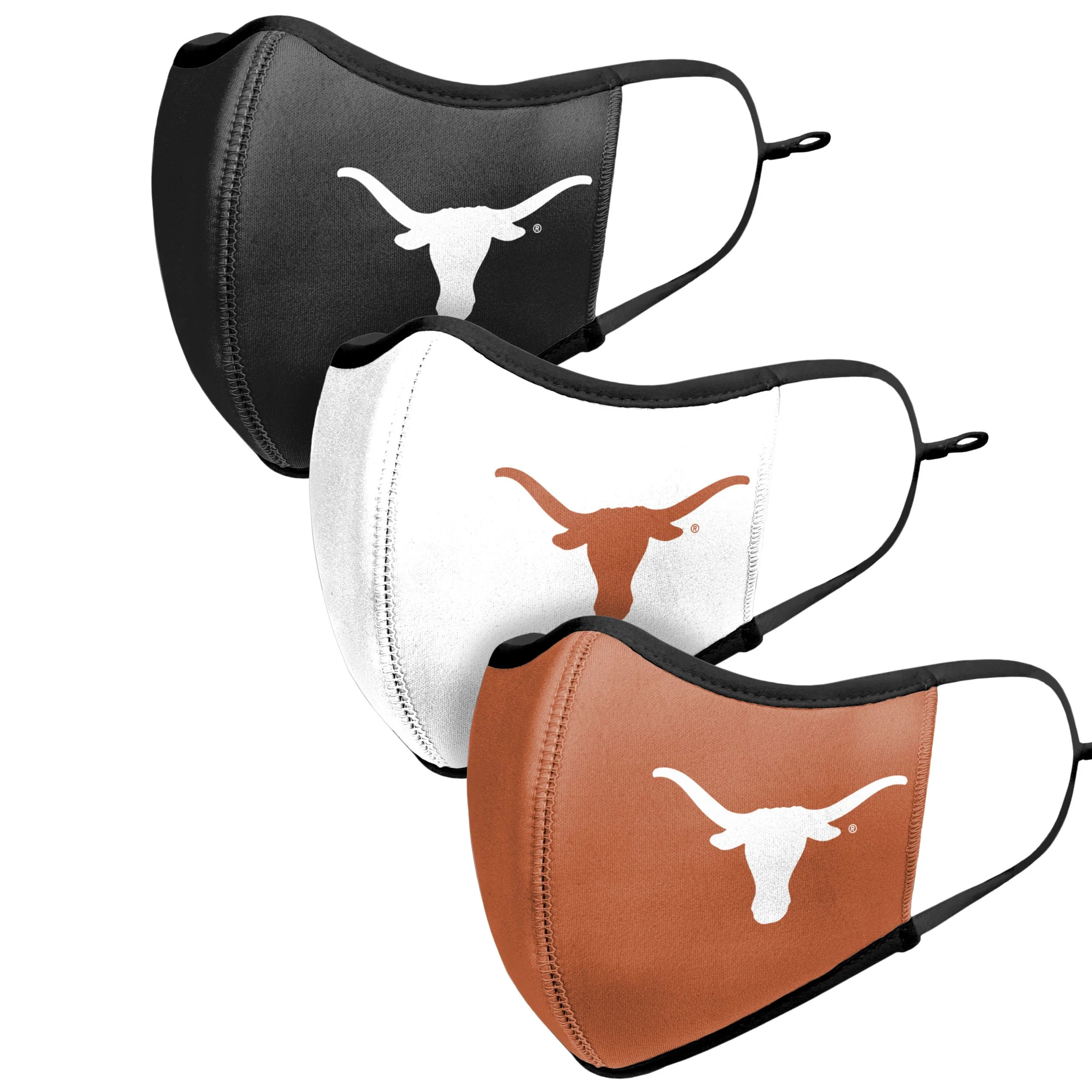 Texas Longhorns NCAA Sport 3 Pack Face Cover - Image 4