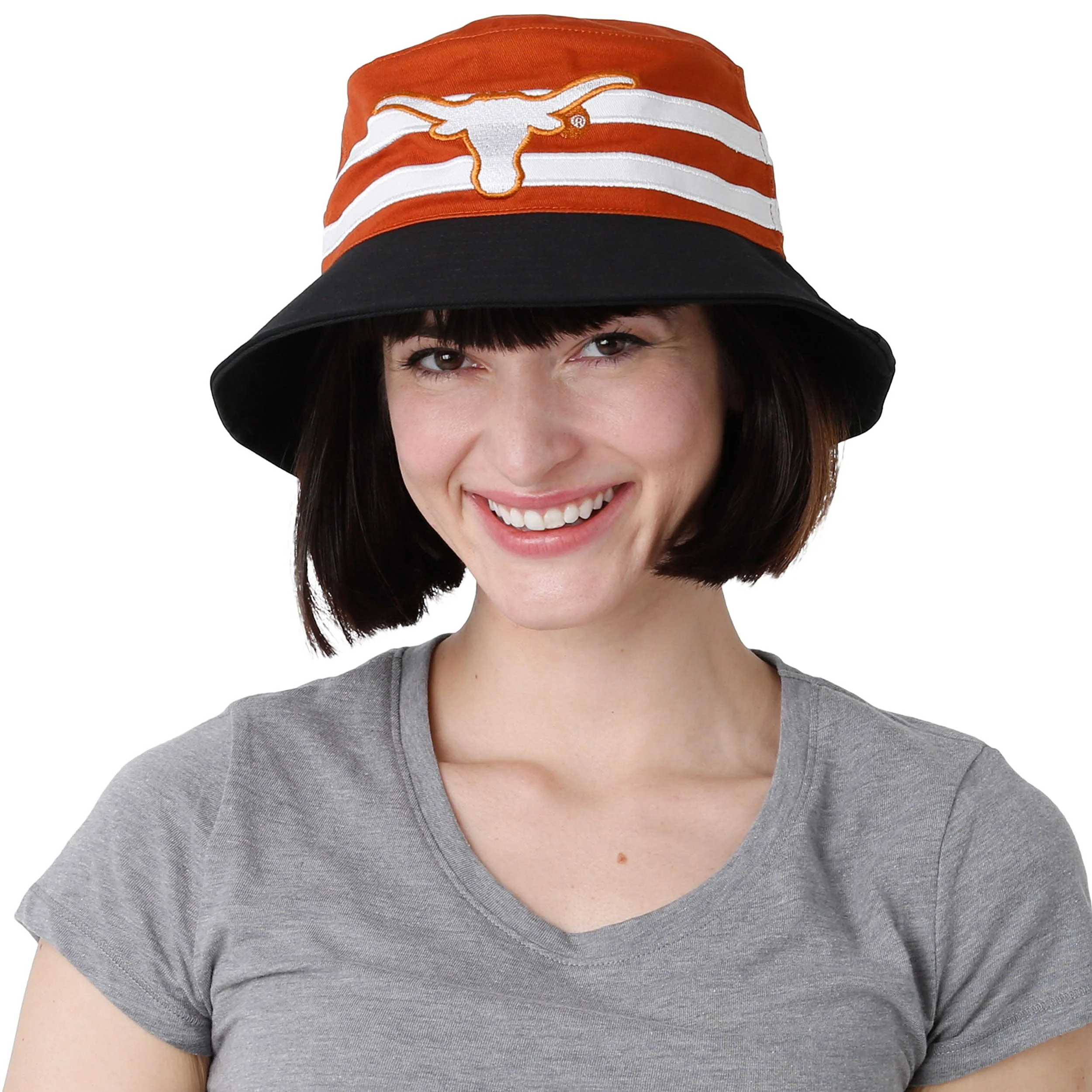 Texas Longhorns NCAA Team Stripe Bucket Hat - Image 5