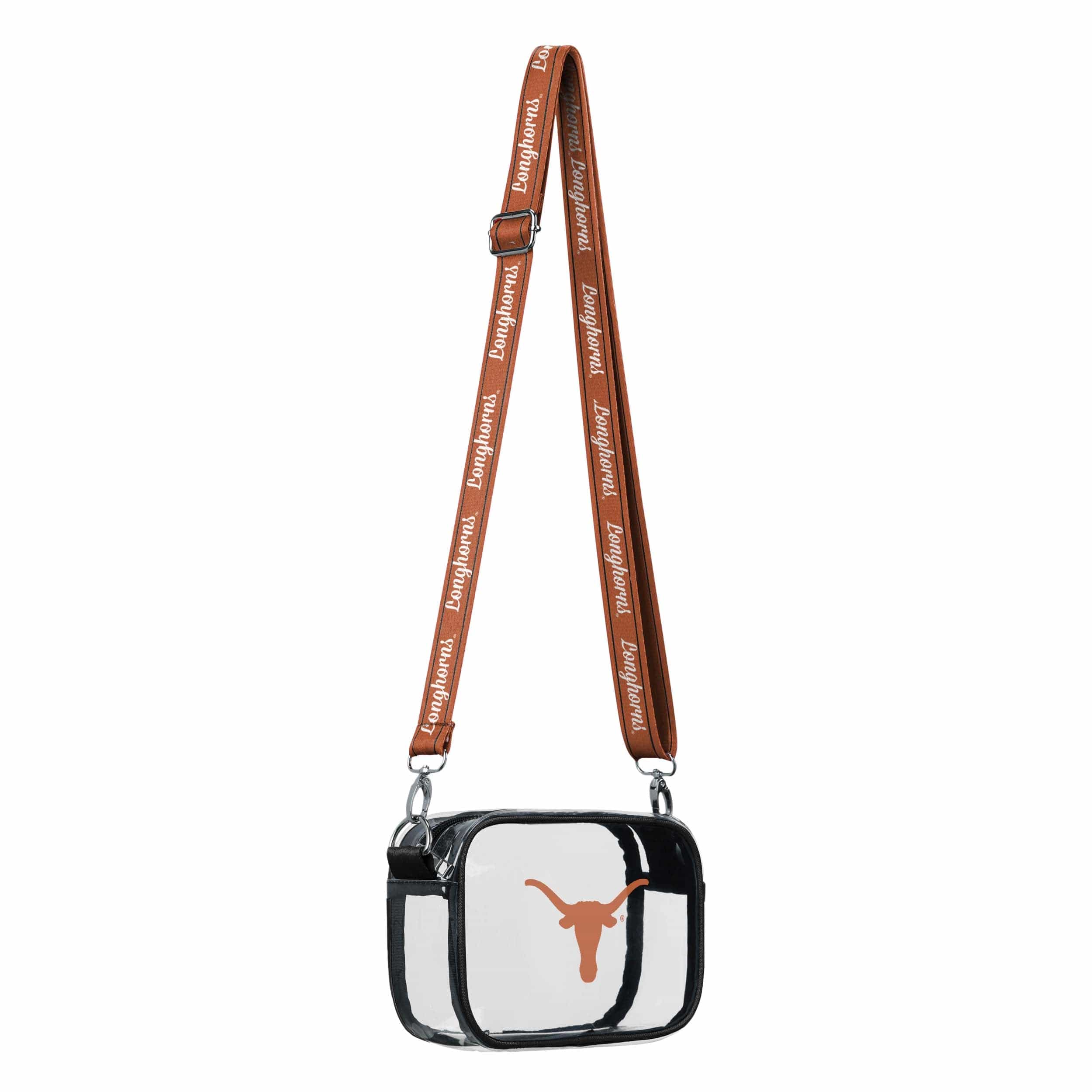 Texas Longhorns NCAA Team Stripe Clear Crossbody Bag - Image 2