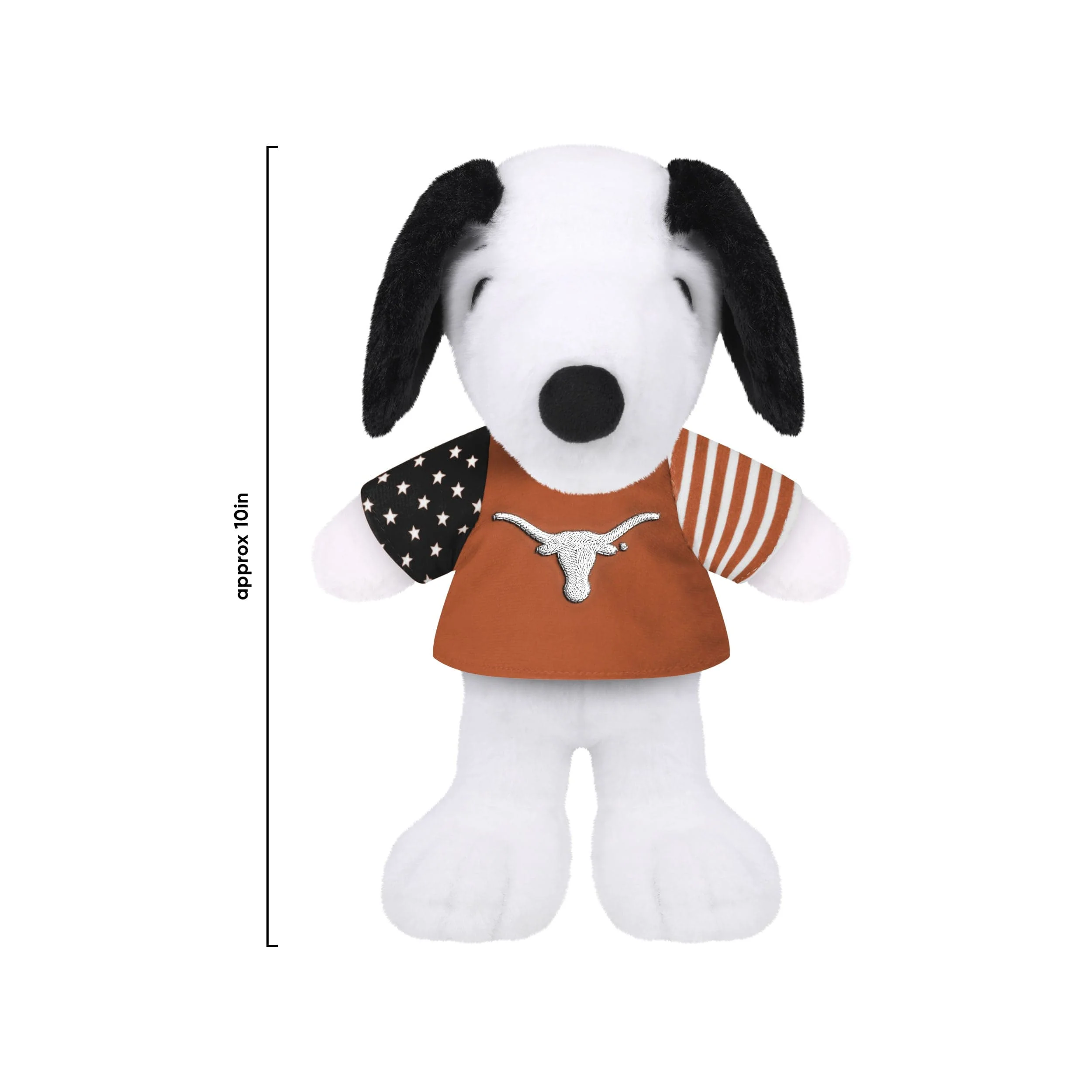 Texas Longhorns NCAA USA Flag Snoopy Peanuts Team Jersey Plush - Image 3