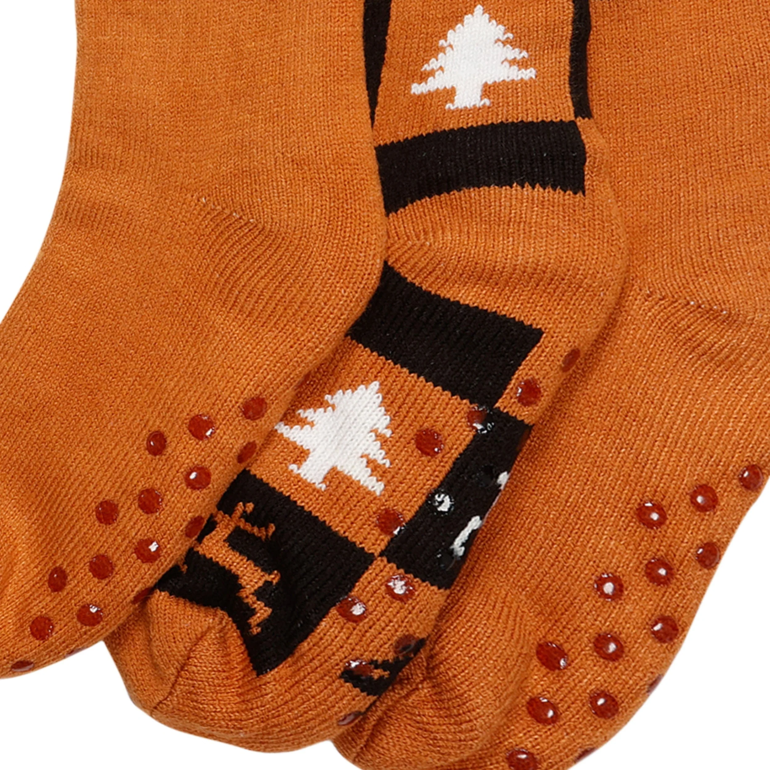 Texas Longhorns NCAA Womens Fan Footy 3 Pack Slipper Socks - Image 3