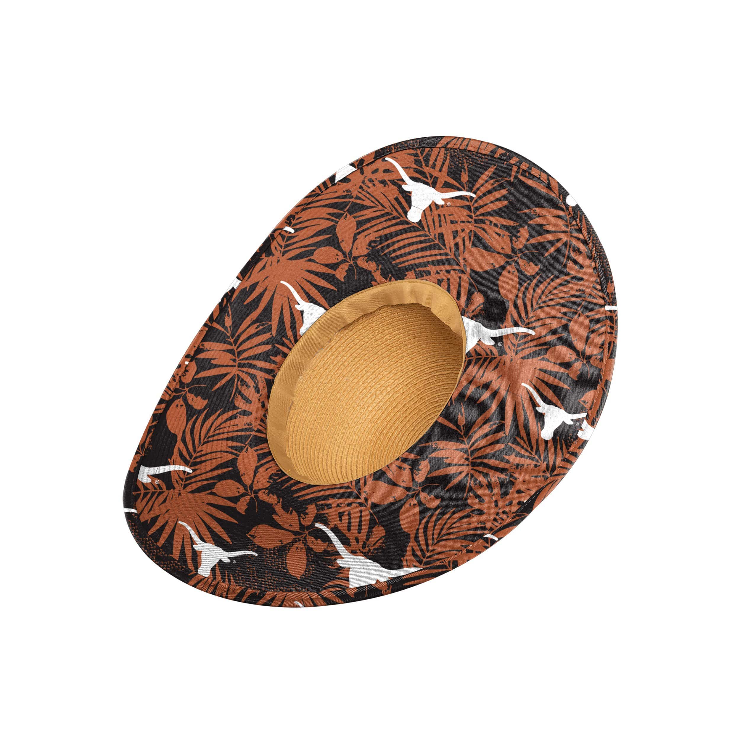 Texas Longhorns NCAA Womens Floral Straw Hat - Image 2