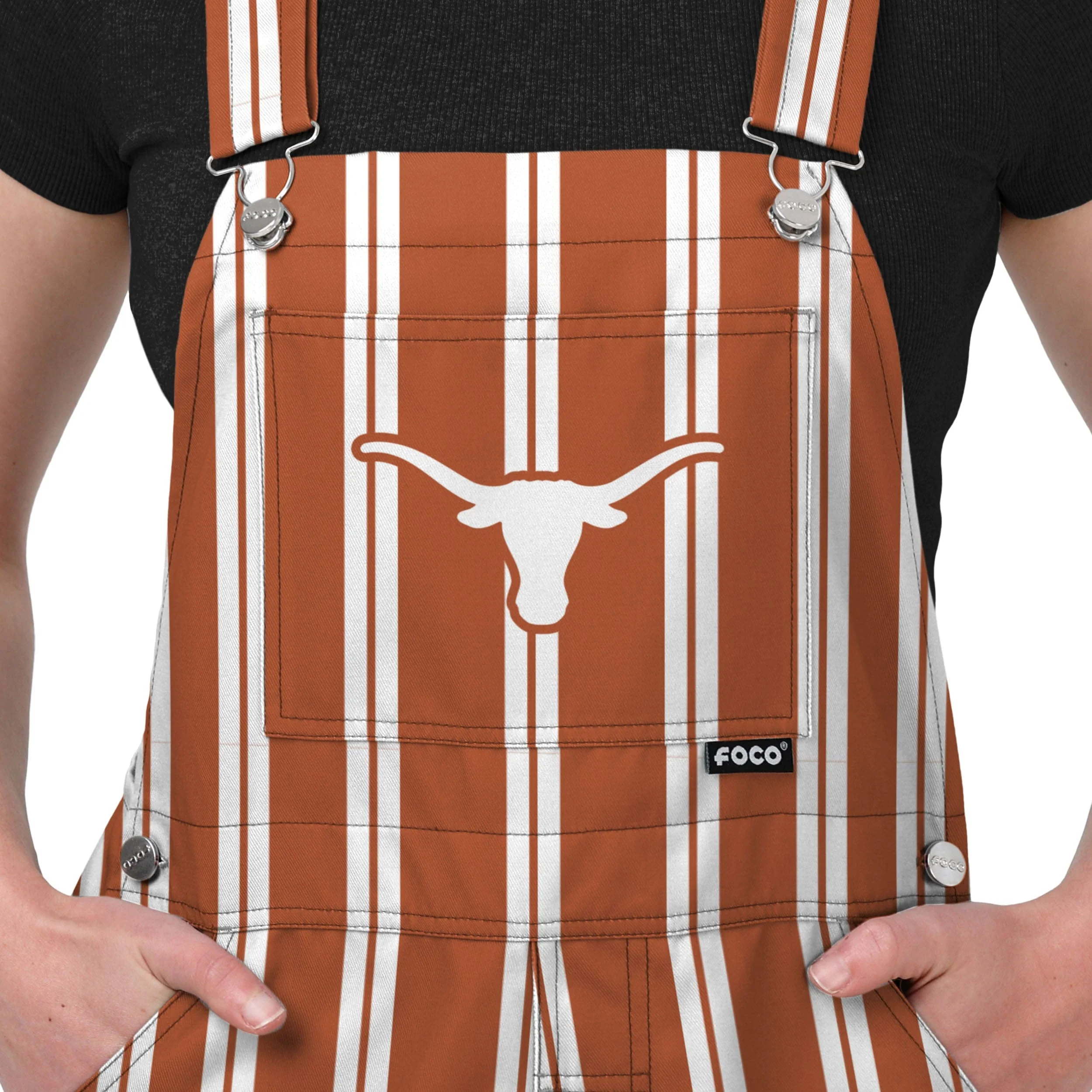 Texas Longhorns NCAA Womens Sideline Spirit Bib Overalls - Image 4