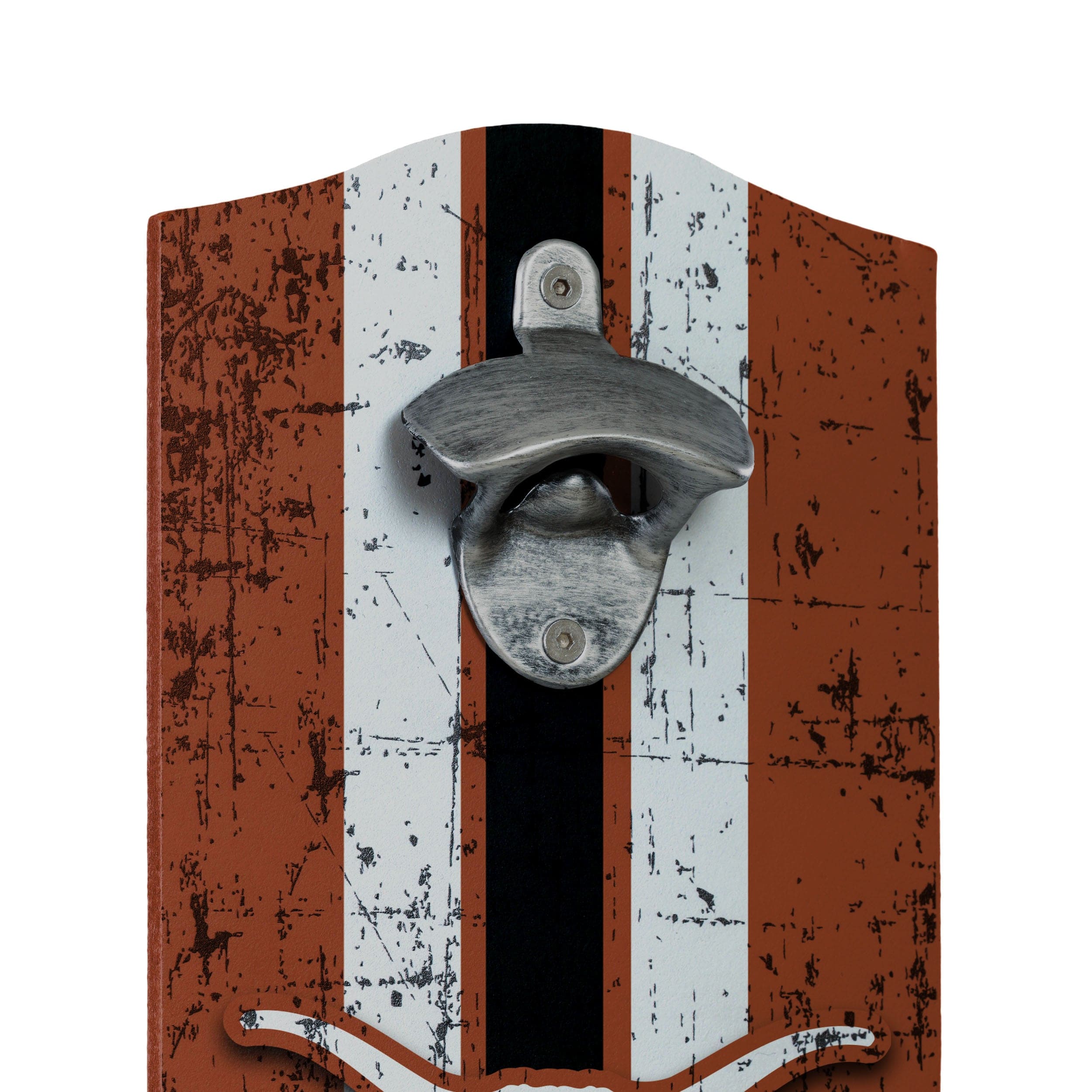 Texas Longhorns NCAA Wooden Bottle Cap Opener Sign - Image 3
