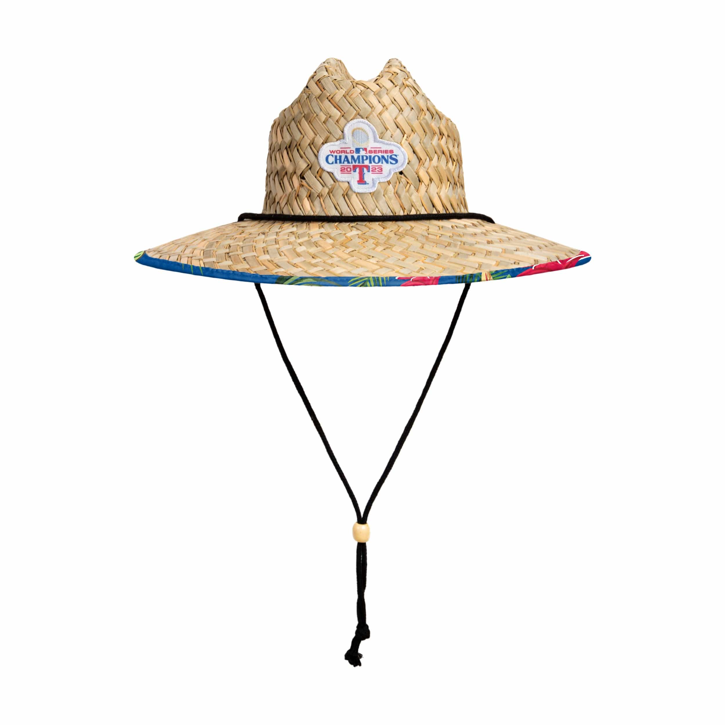 Texas Rangers MLB 2023 World Series Champions Floral Straw Hat - Image 5