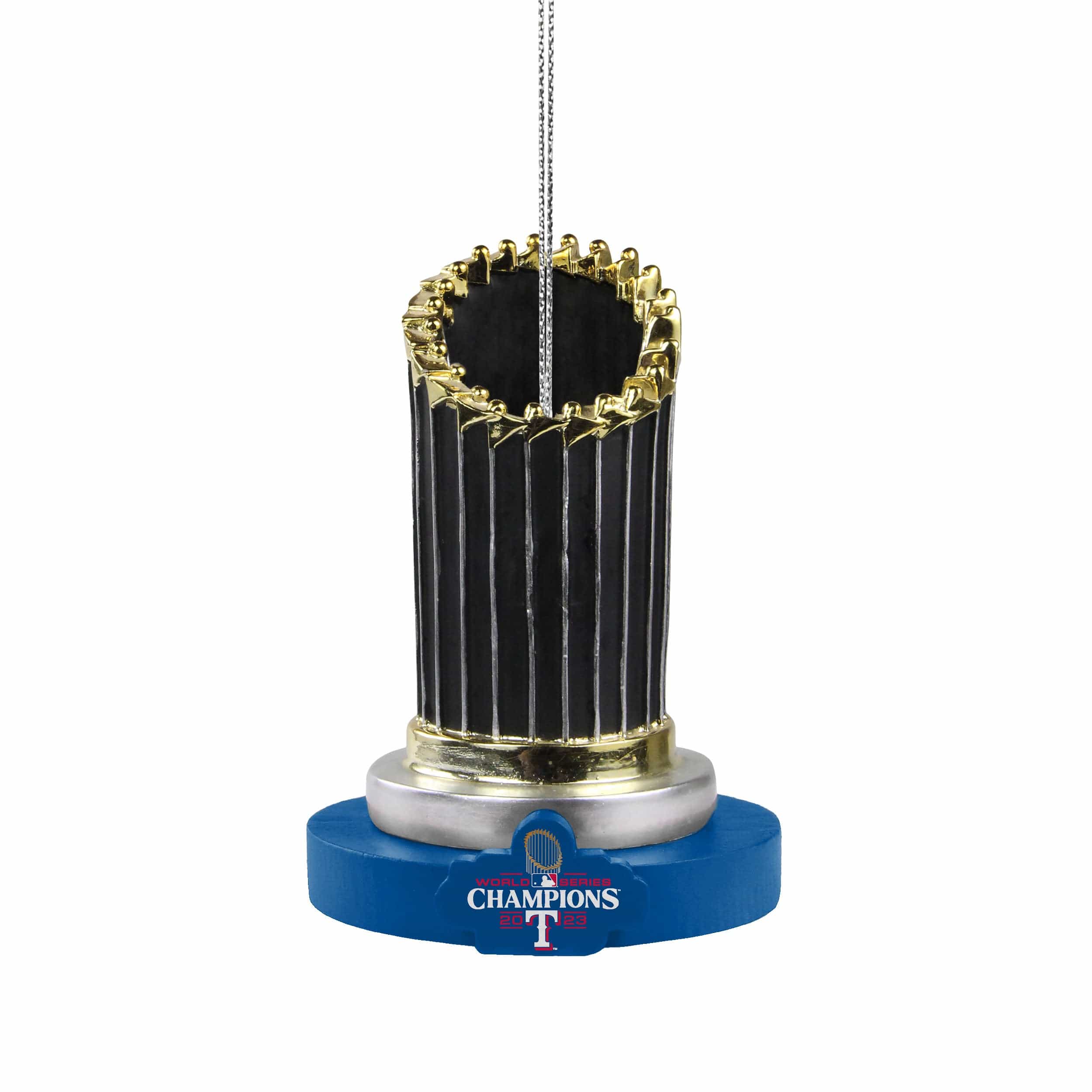 Texas Rangers MLB 2023 World Series Champions Trophy Ornament