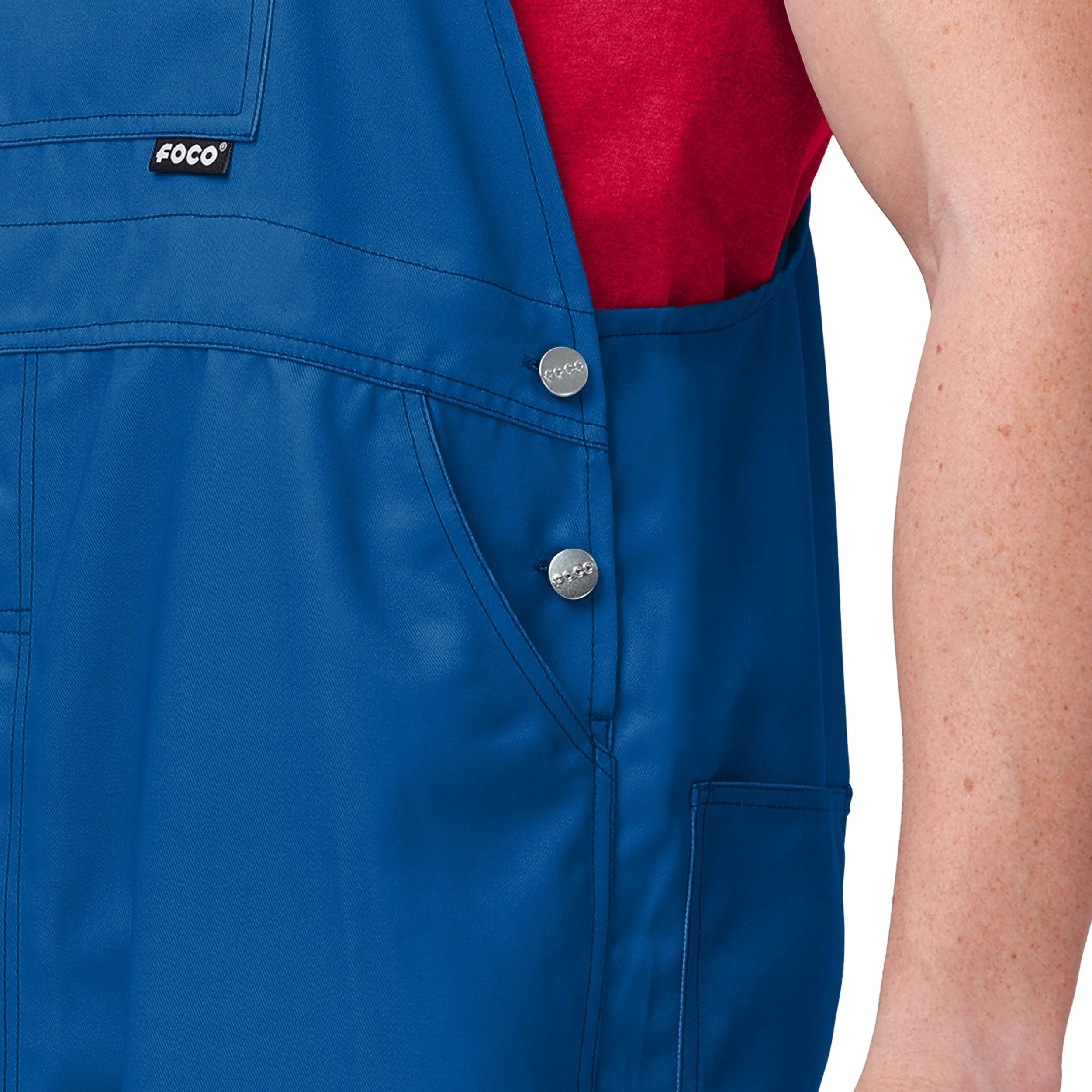 Texas Rangers MLB Mens Big Logo Bib Overalls - Image 5