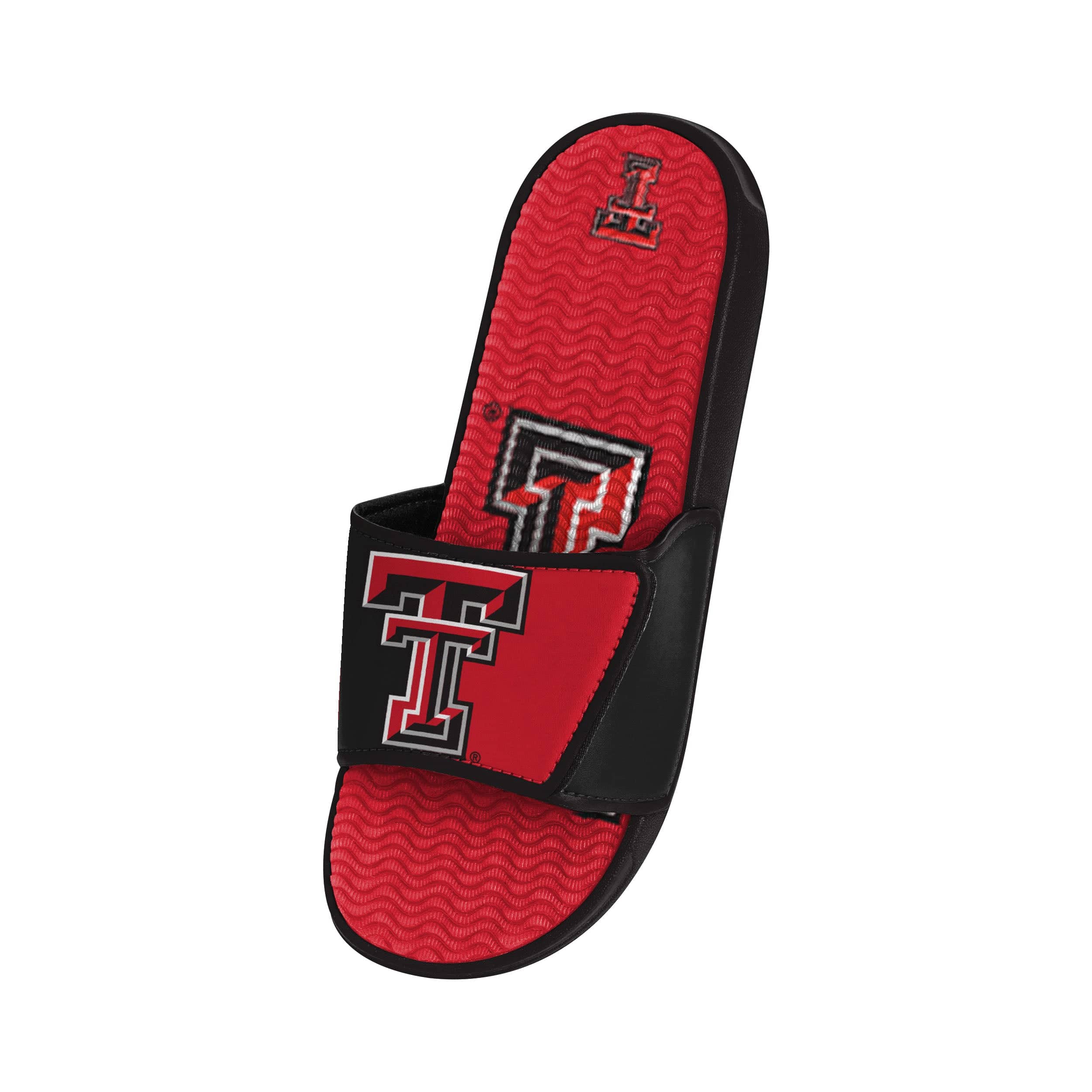 Texas Tech Red Raiders NCAA Mens Colorblock Big Logo Gel Slides - Image 3