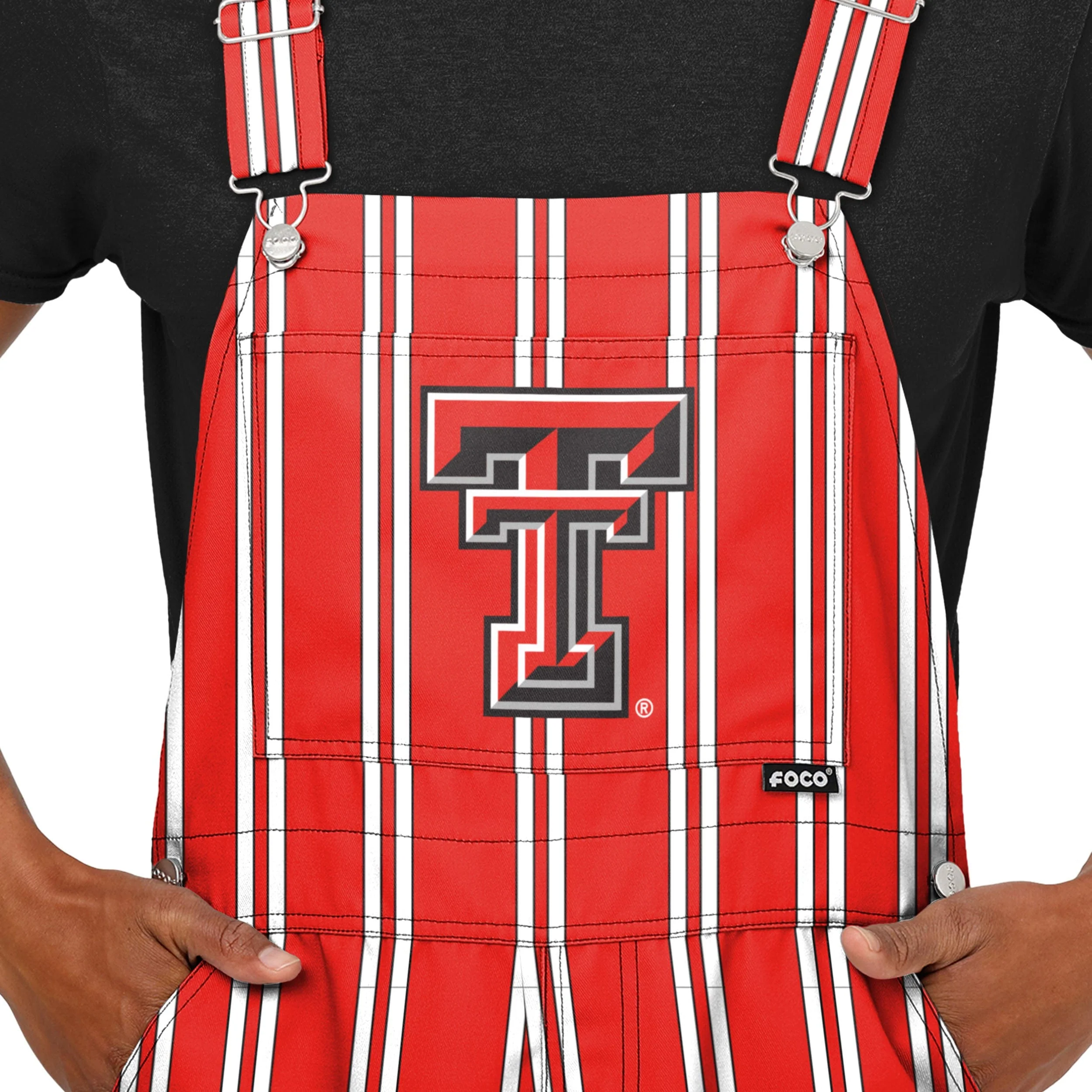 Texas Tech Red Raiders NCAA Mens Sideline Spirit Bib Overalls - Image 4