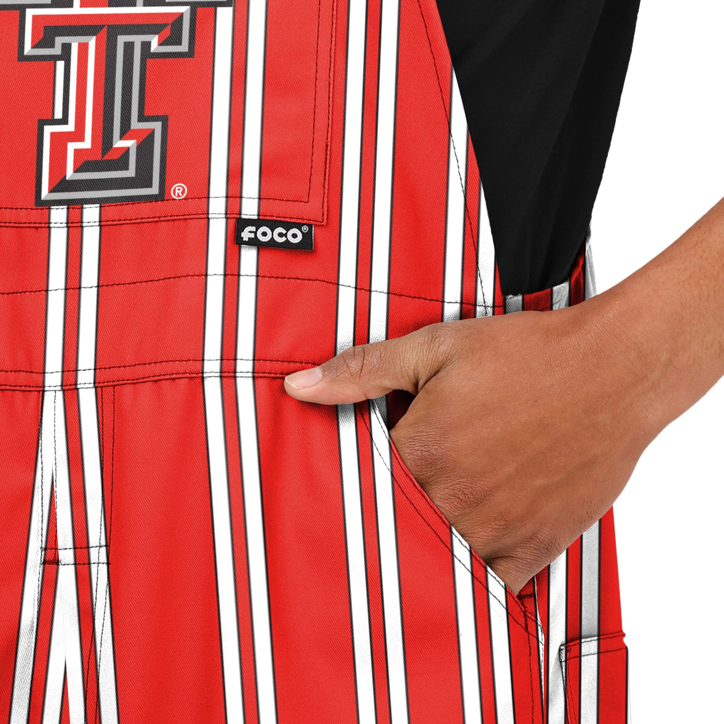 Texas Tech Red Raiders NCAA Mens Sideline Spirit Bib Overalls - Image 5
