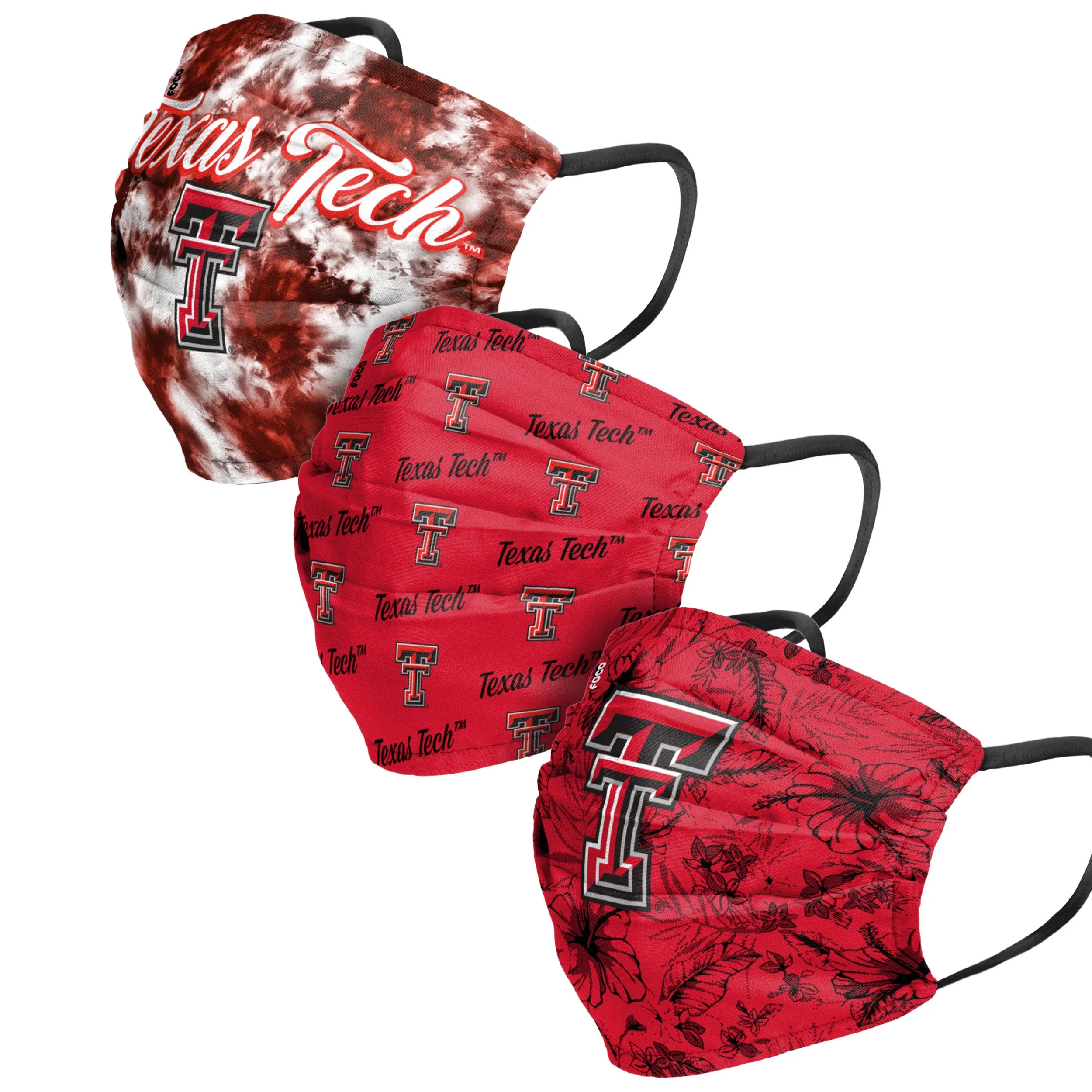 Texas Tech Red Raiders NCAA Womens Matchday 3 Pack Face Cover