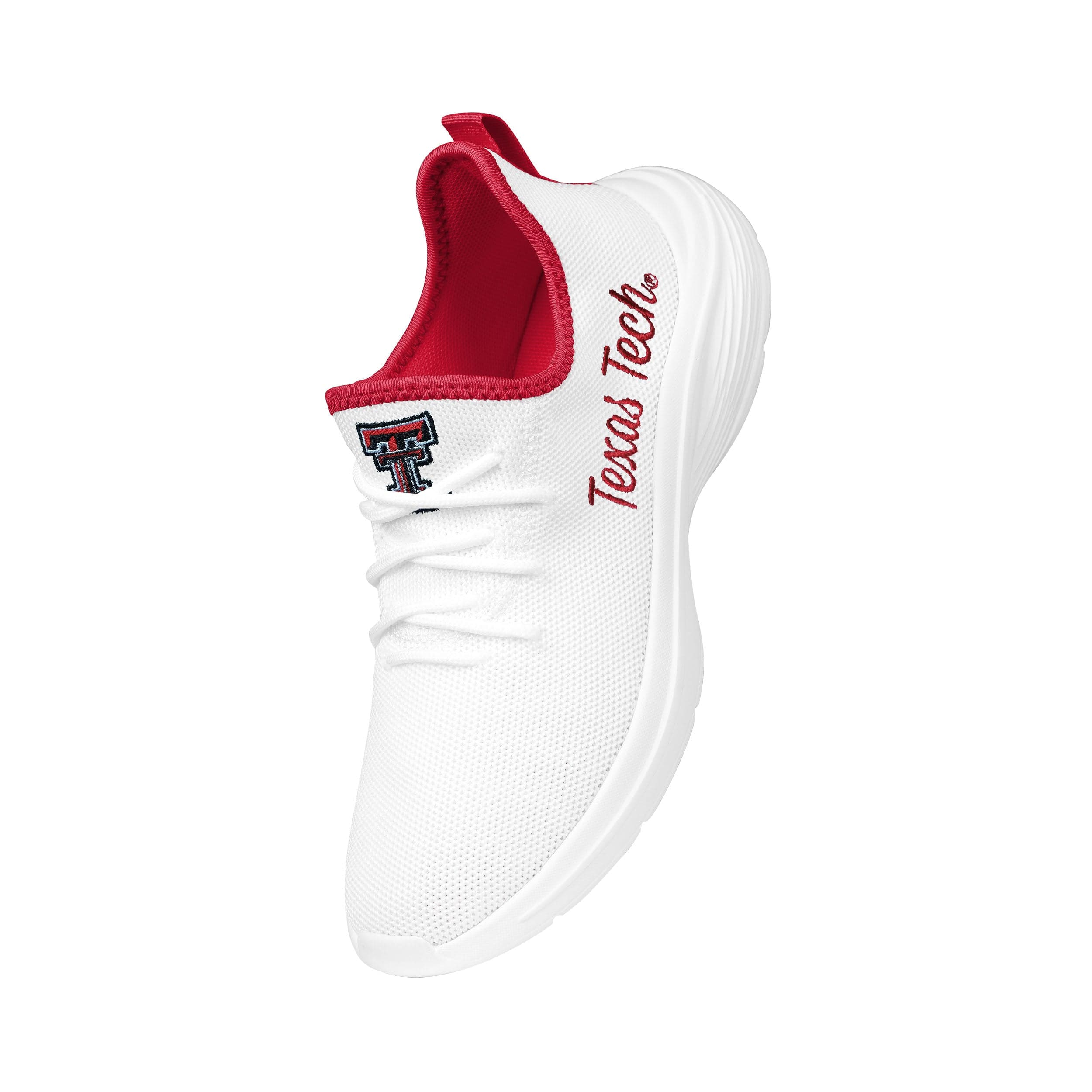 Texas Tech Red Raiders NCAA Womens Midsole White Sneaker - Image 2