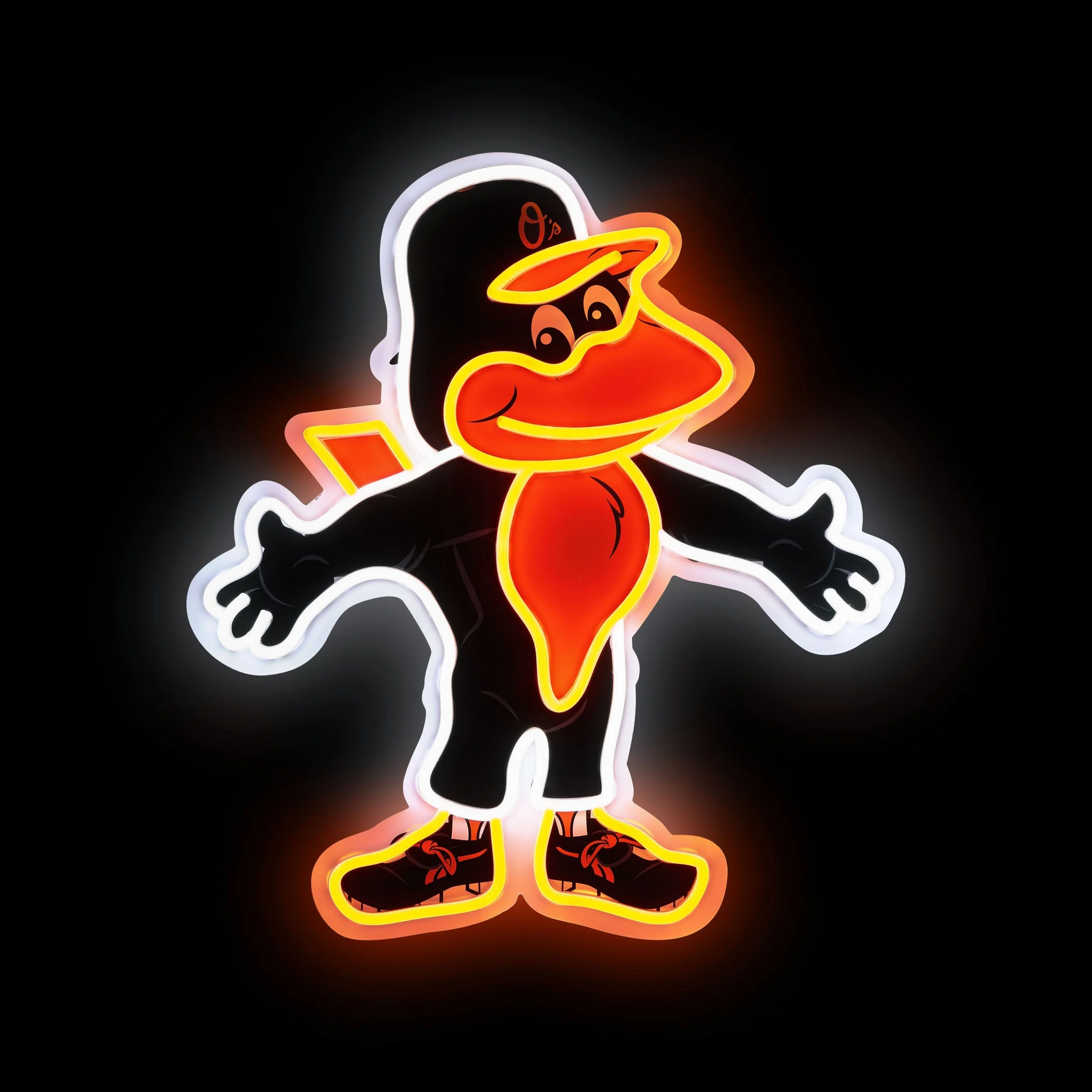 The Oriole Bird Baltimore Orioles MLB LED Neon Light Up Mascot Sign - Image 2