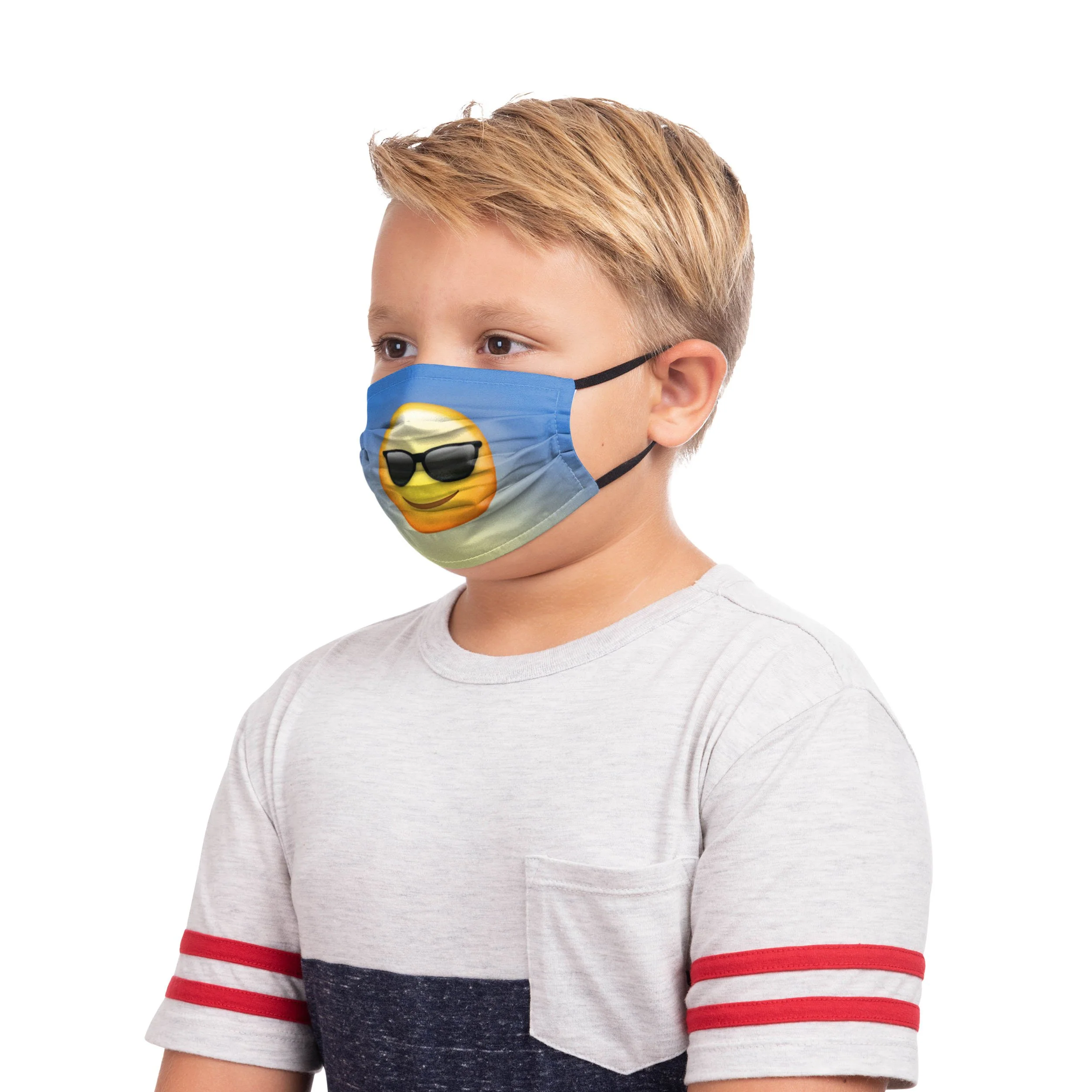 Thematic Emoji Youth Adjustable 5 Pack Face Cover - Image 3