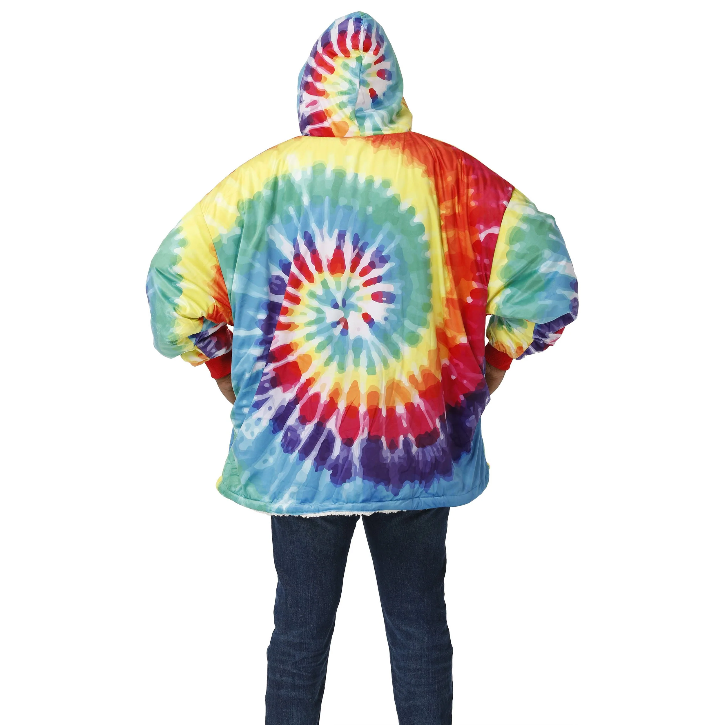 Tie-Dye Sherpa Reversible Hoodeez - Image 2