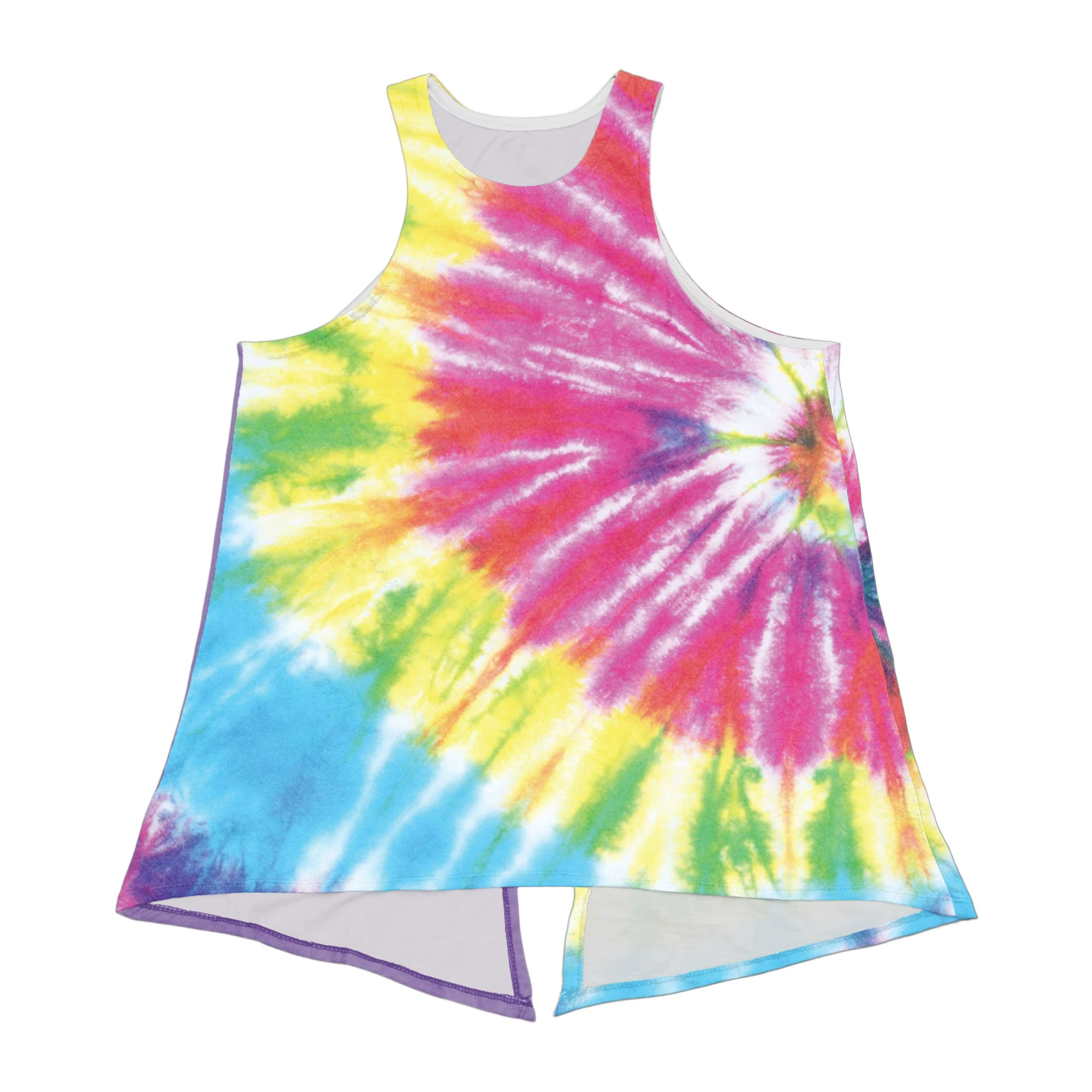 Tie-Dye Womens Tie-Breaker Sleeveless Top - Image 3
