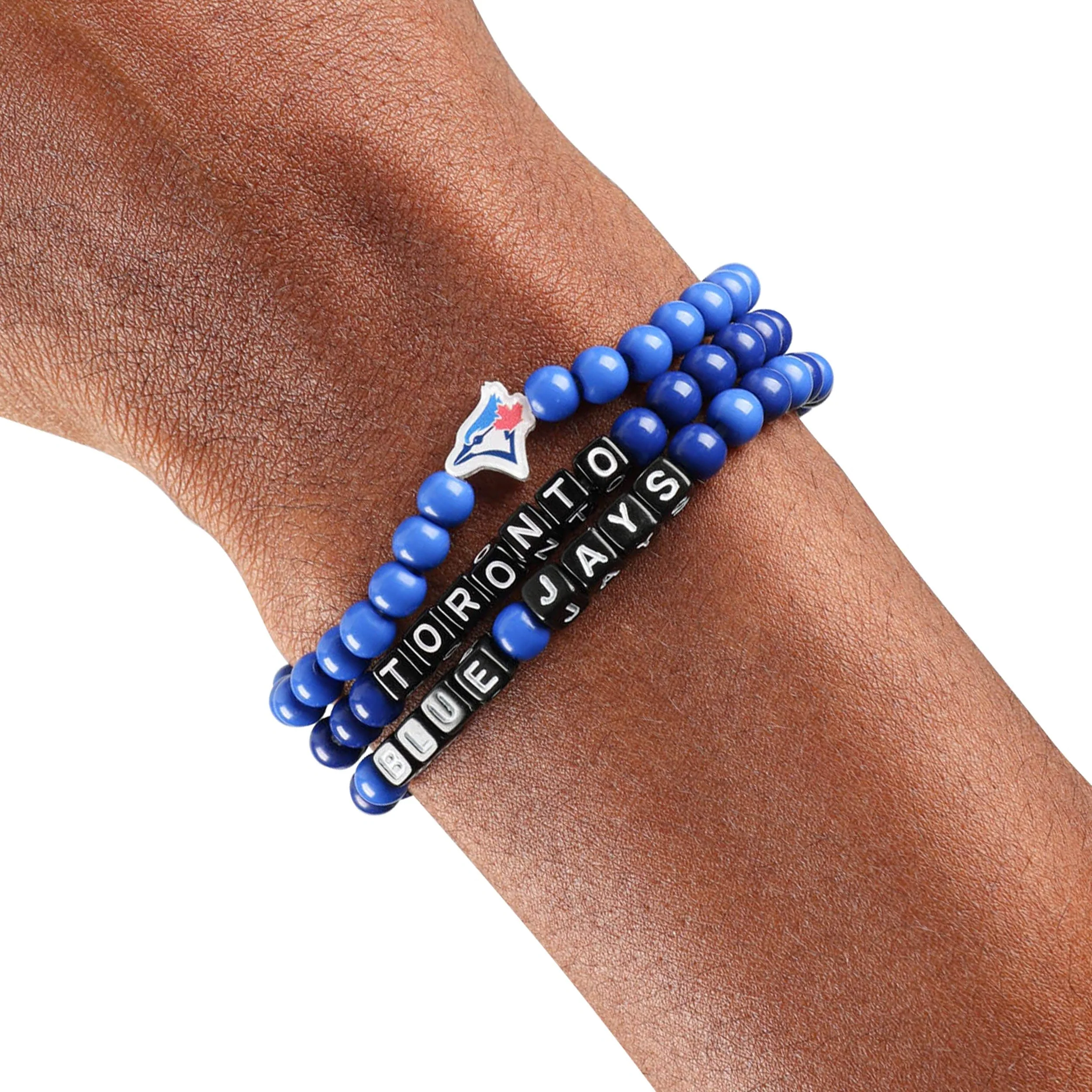 Toronto Blue Jays MLB 3 Pack Beaded Friendship Bracelet - Image 4