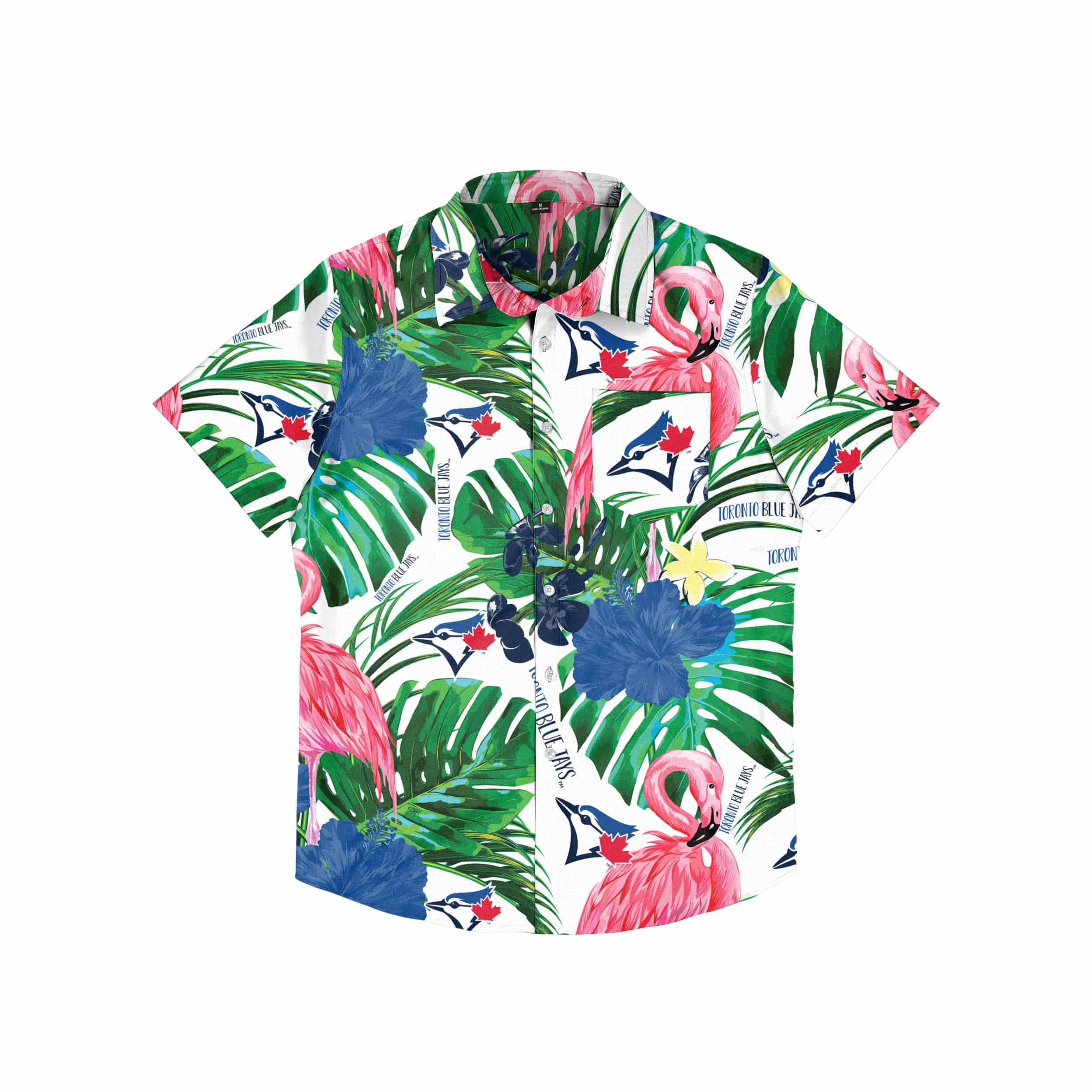 Toronto Blue Jays MLB Mens Flamingo Button Up Shirt